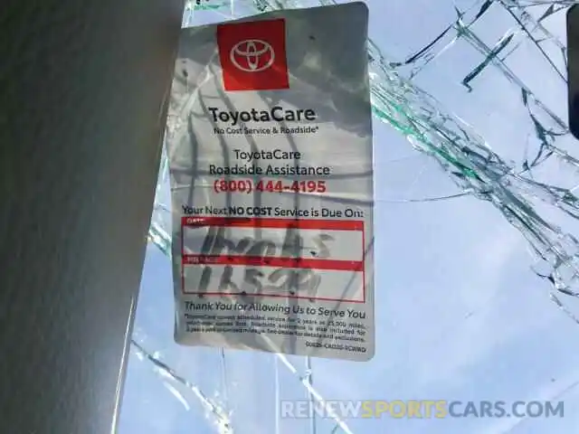 10 Photograph of a damaged car 4T1B11HK4KU828724 TOYOTA CAMRY 2019