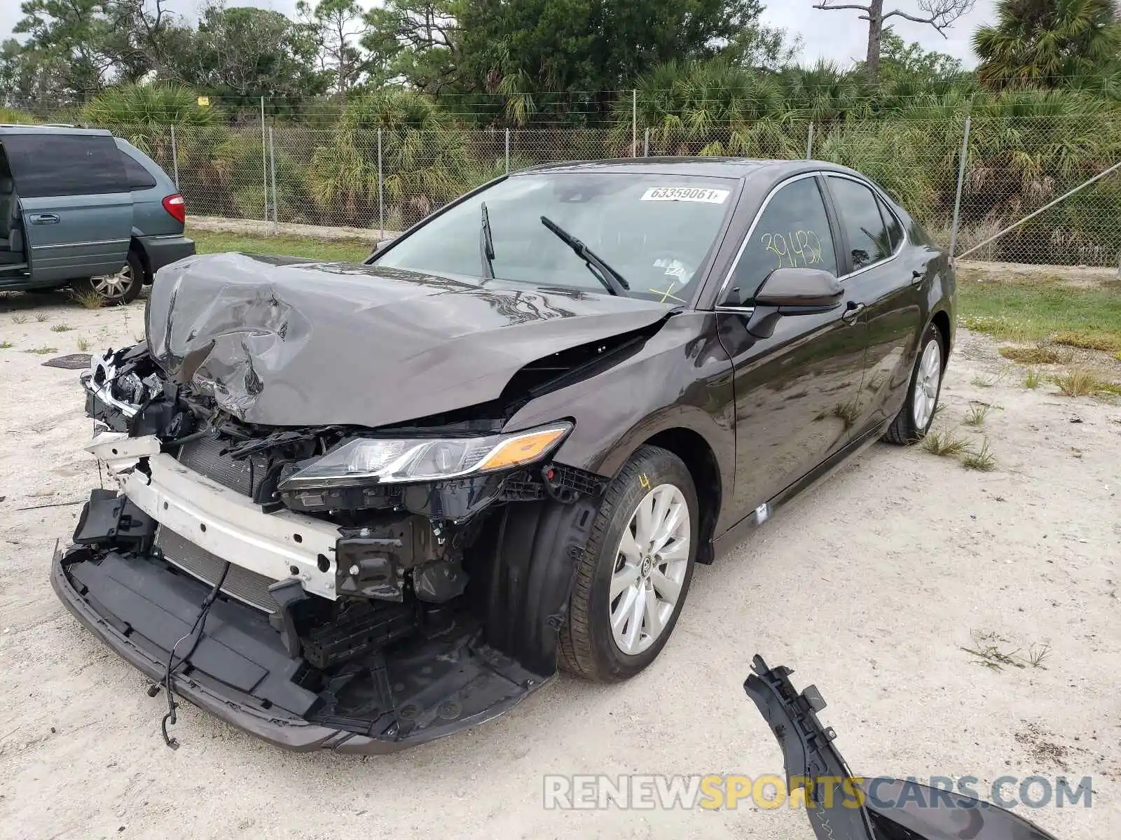 2 Photograph of a damaged car 4T1B11HK4KU834877 TOYOTA CAMRY 2019