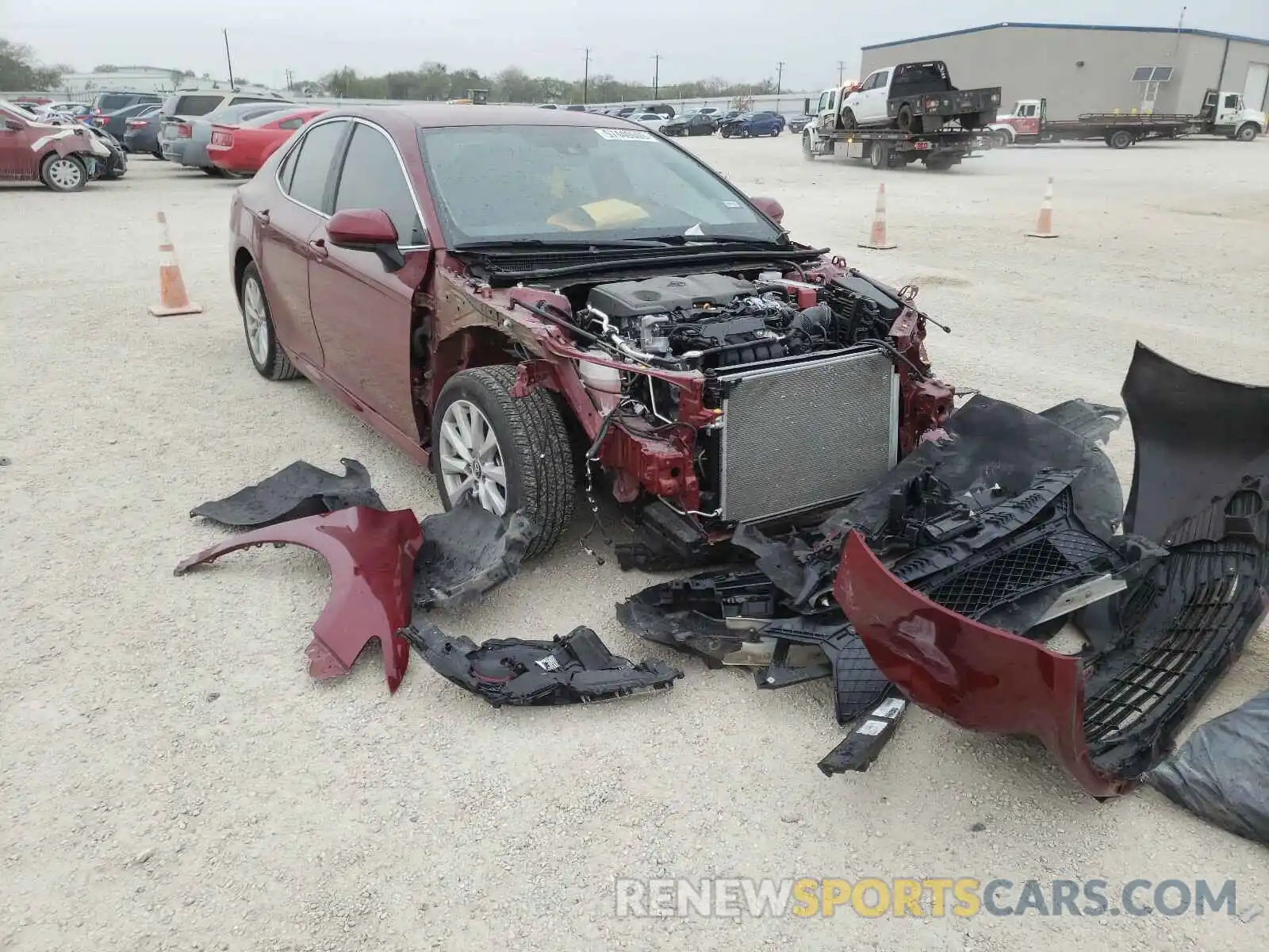 1 Photograph of a damaged car 4T1B11HK4KU836743 TOYOTA CAMRY 2019