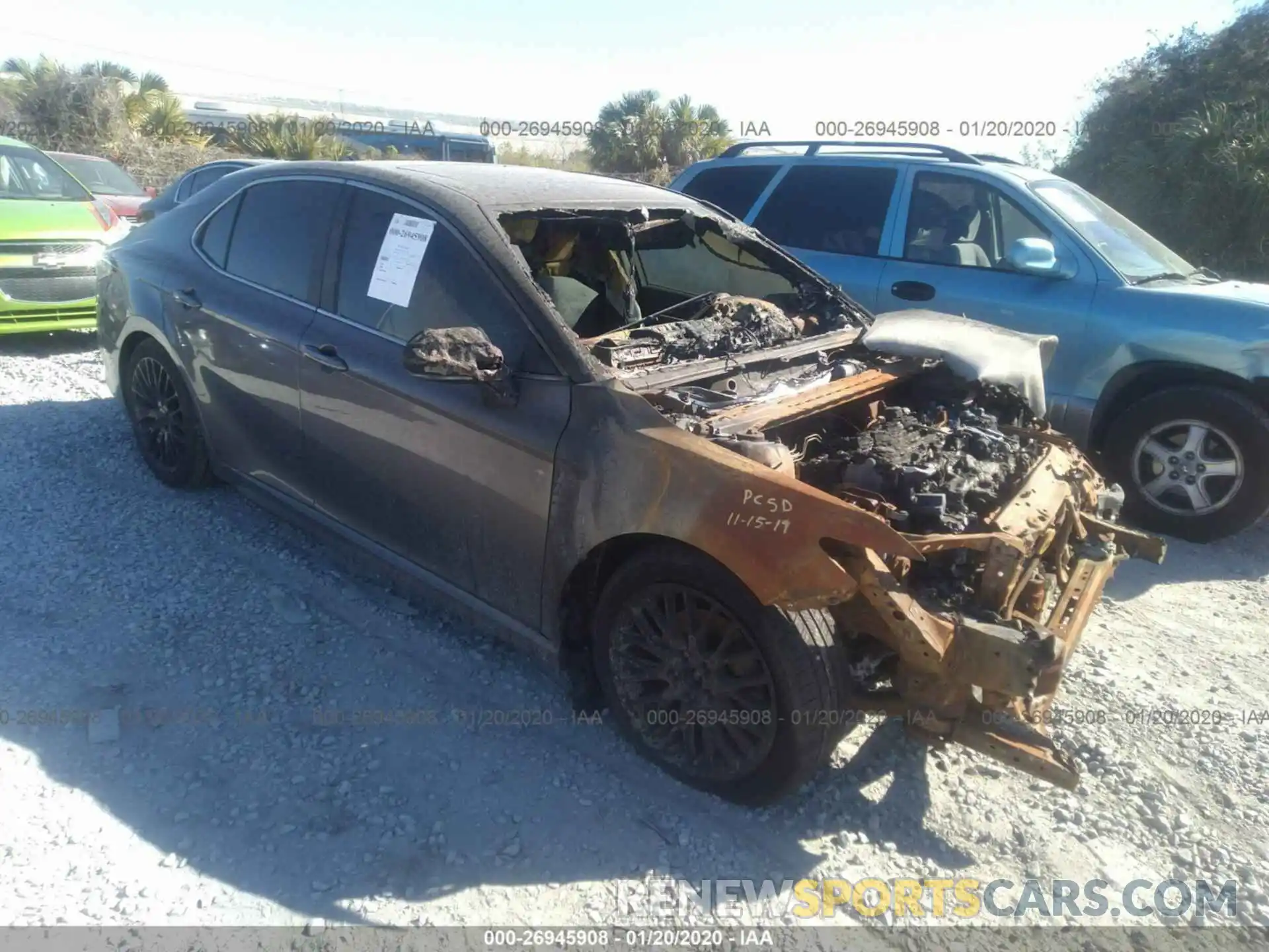 1 Photograph of a damaged car 4T1B11HK4KU844177 TOYOTA CAMRY 2019
