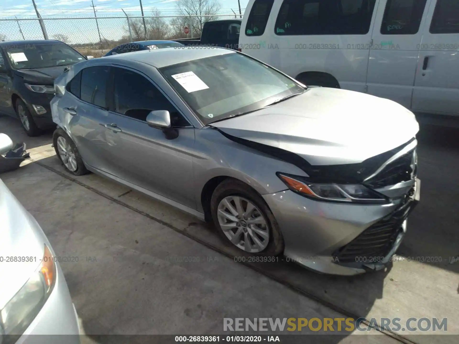 1 Photograph of a damaged car 4T1B11HK4KU844938 TOYOTA CAMRY 2019