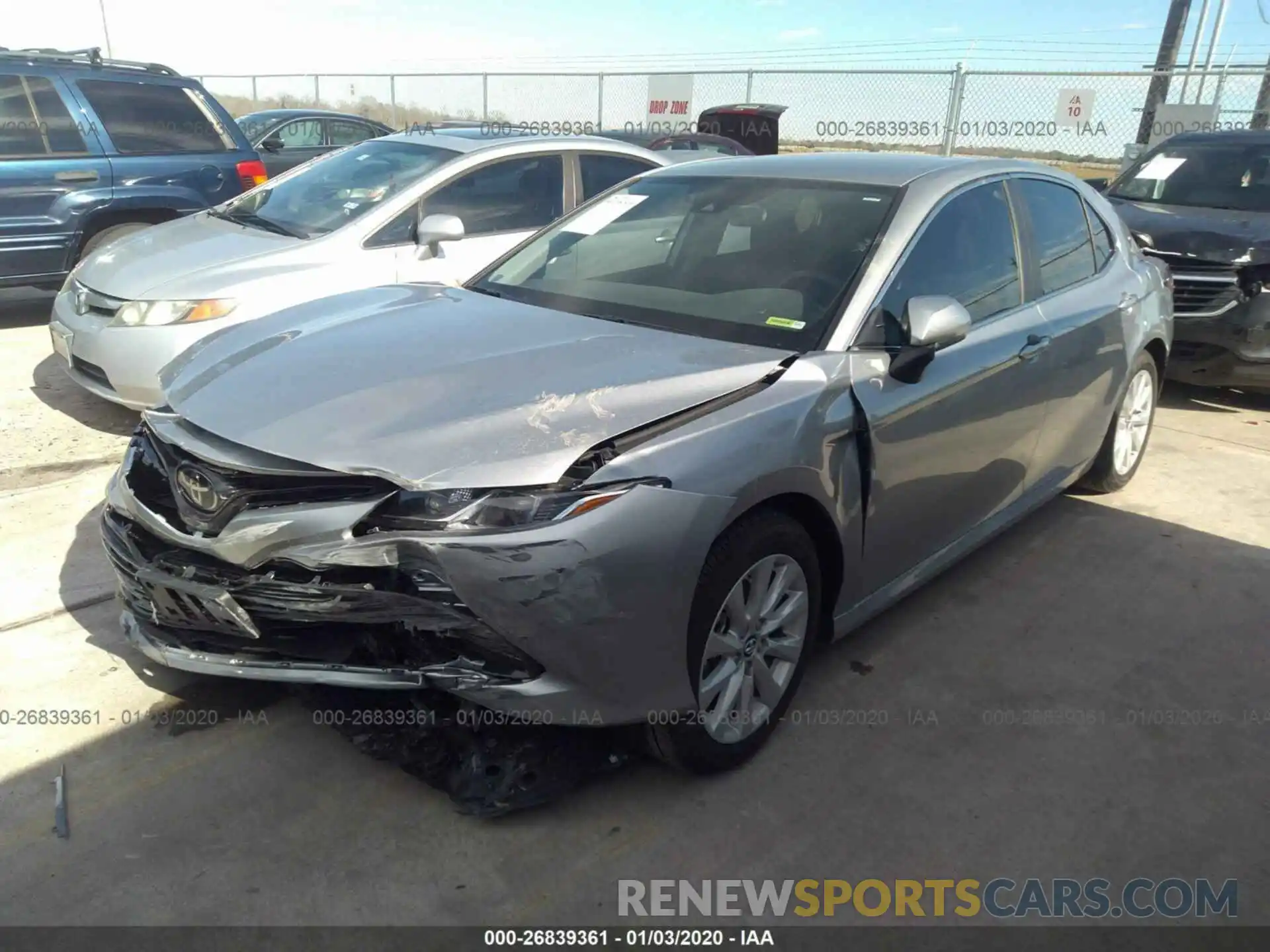 2 Photograph of a damaged car 4T1B11HK4KU844938 TOYOTA CAMRY 2019