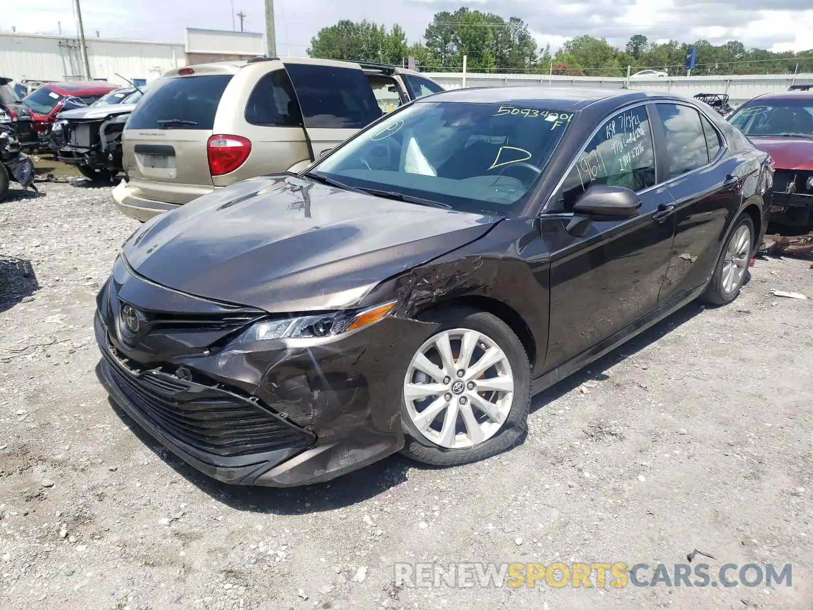 2 Photograph of a damaged car 4T1B11HK4KU855311 TOYOTA CAMRY 2019