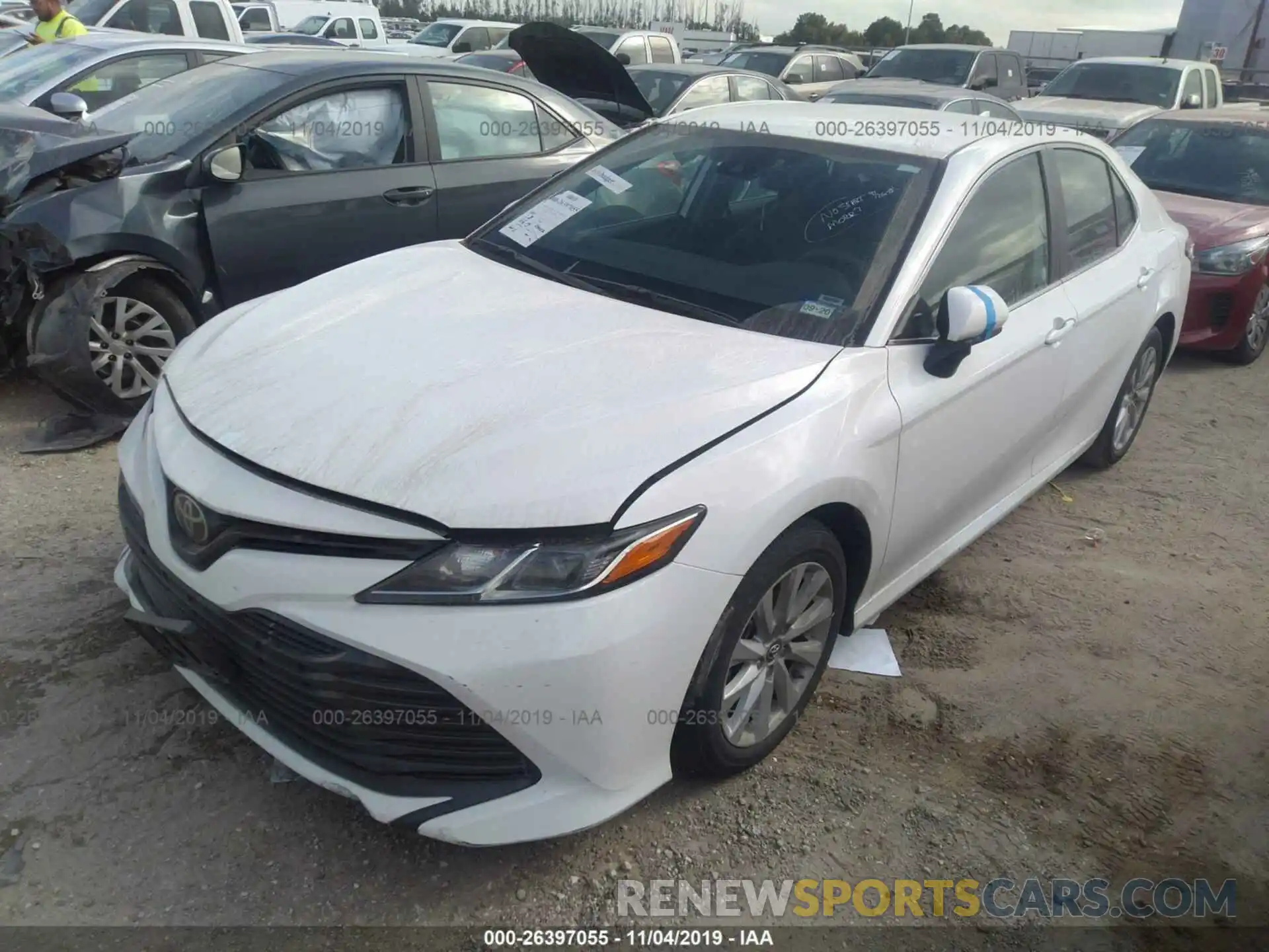 2 Photograph of a damaged car 4T1B11HK5KU160836 TOYOTA CAMRY 2019