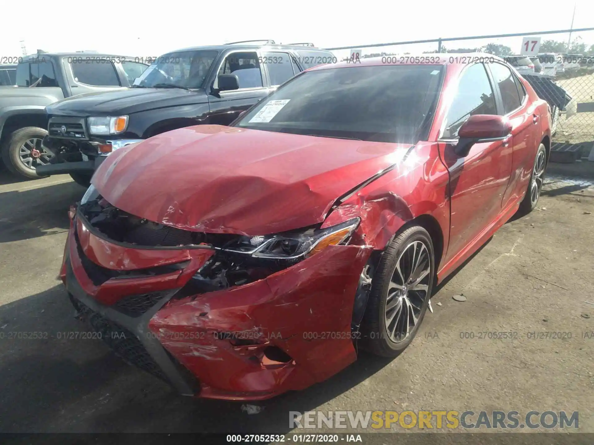 2 Photograph of a damaged car 4T1B11HK5KU163395 TOYOTA CAMRY 2019