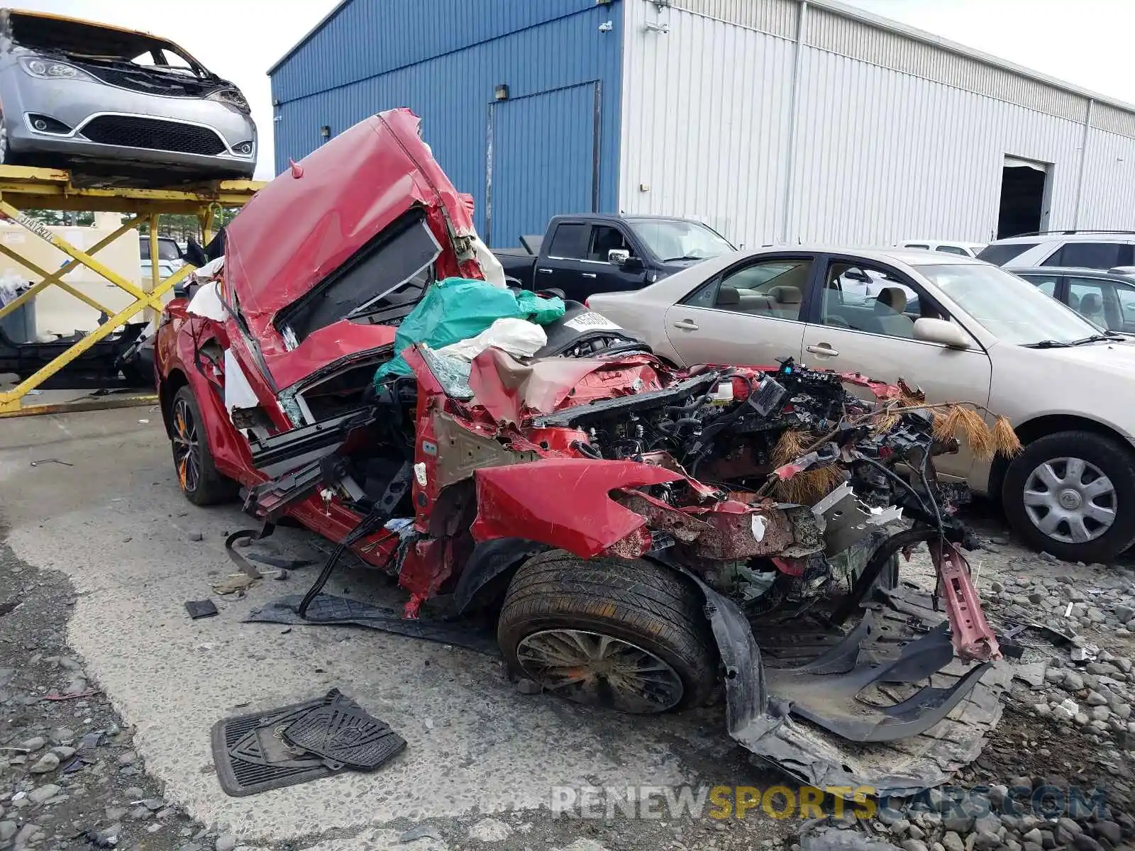 1 Photograph of a damaged car 4T1B11HK5KU164496 TOYOTA CAMRY 2019