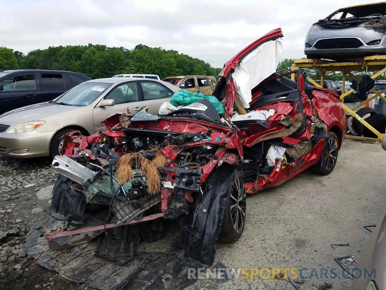 2 Photograph of a damaged car 4T1B11HK5KU164496 TOYOTA CAMRY 2019