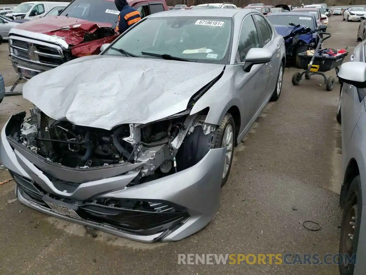 2 Photograph of a damaged car 4T1B11HK5KU165387 TOYOTA CAMRY 2019