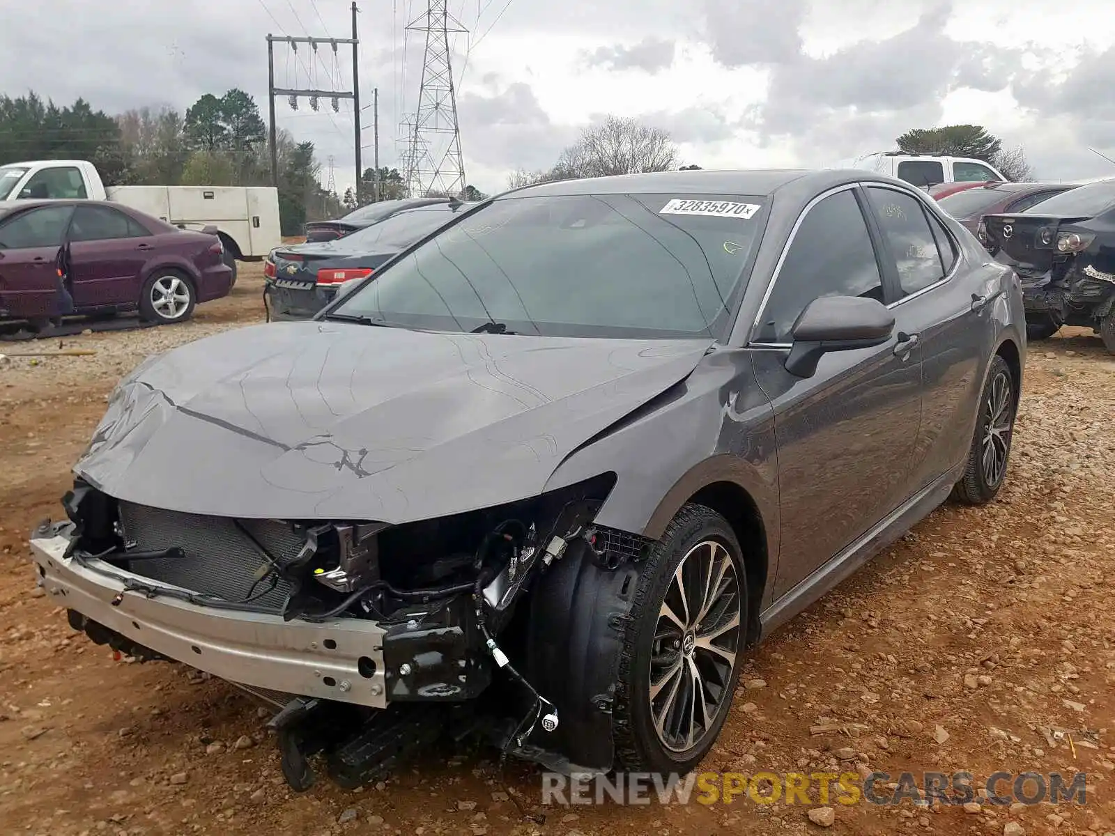 2 Photograph of a damaged car 4T1B11HK5KU165518 TOYOTA CAMRY 2019