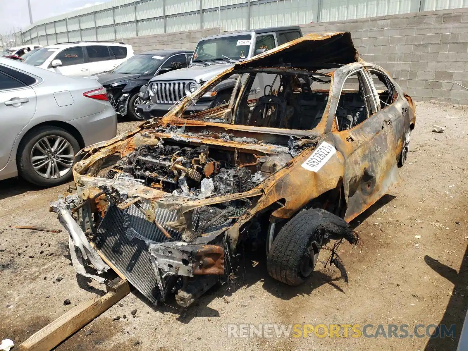 2 Photograph of a damaged car 4T1B11HK5KU177376 TOYOTA CAMRY 2019