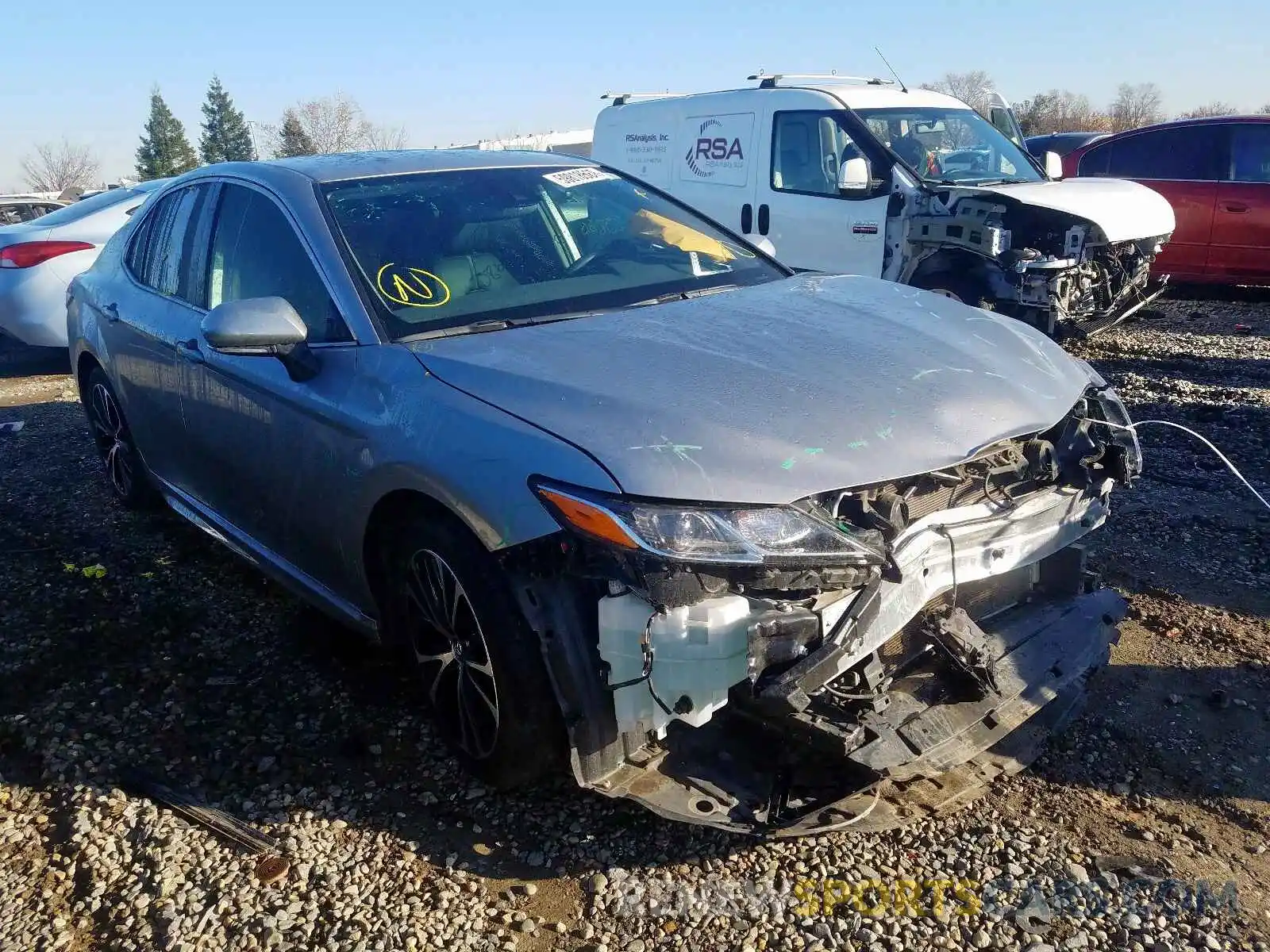 1 Photograph of a damaged car 4T1B11HK5KU178592 TOYOTA CAMRY 2019