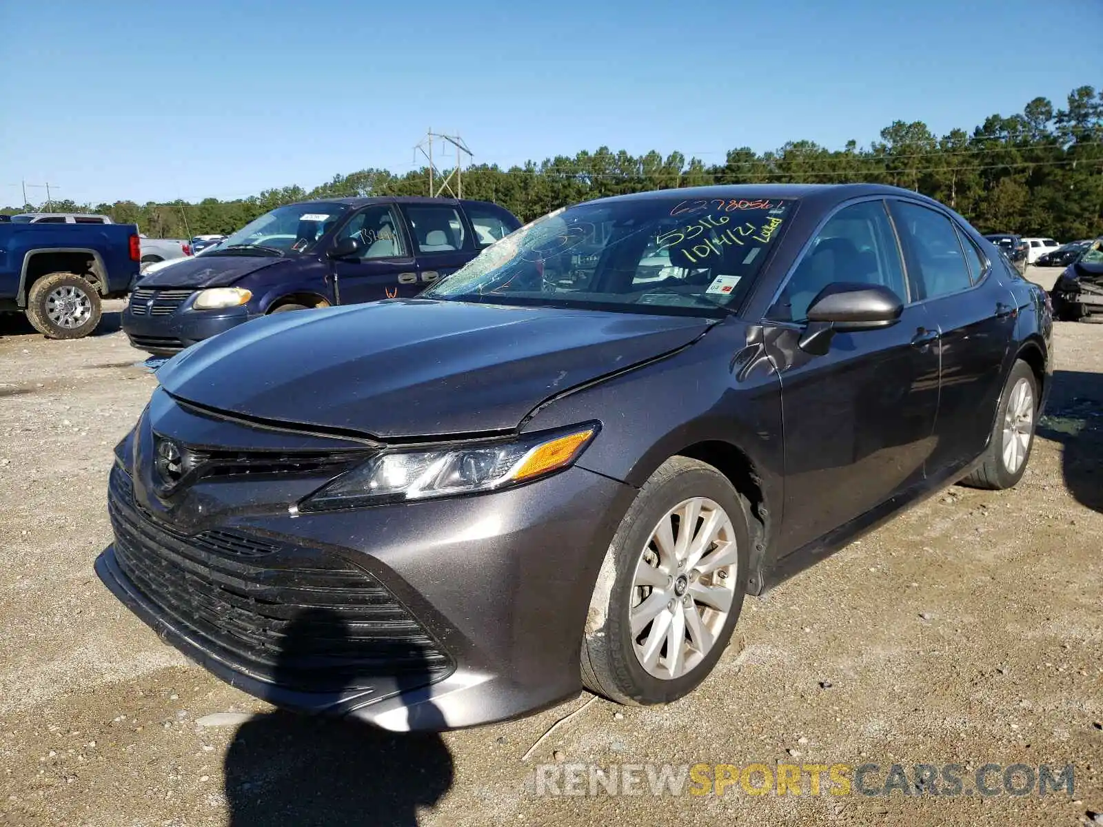 2 Photograph of a damaged car 4T1B11HK5KU185316 TOYOTA CAMRY 2019