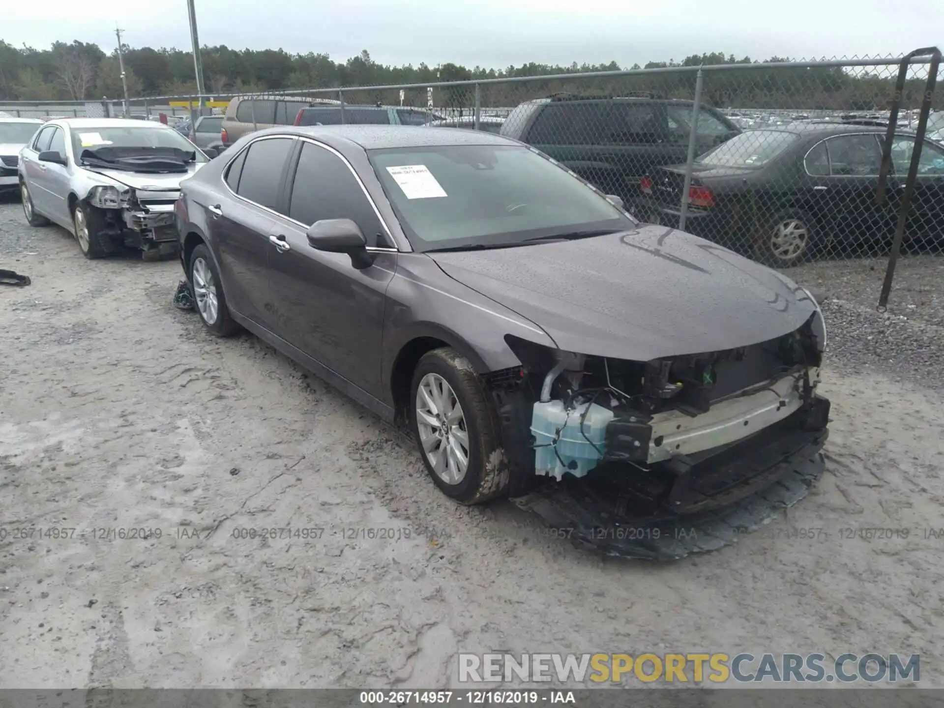 1 Photograph of a damaged car 4T1B11HK5KU187051 TOYOTA CAMRY 2019