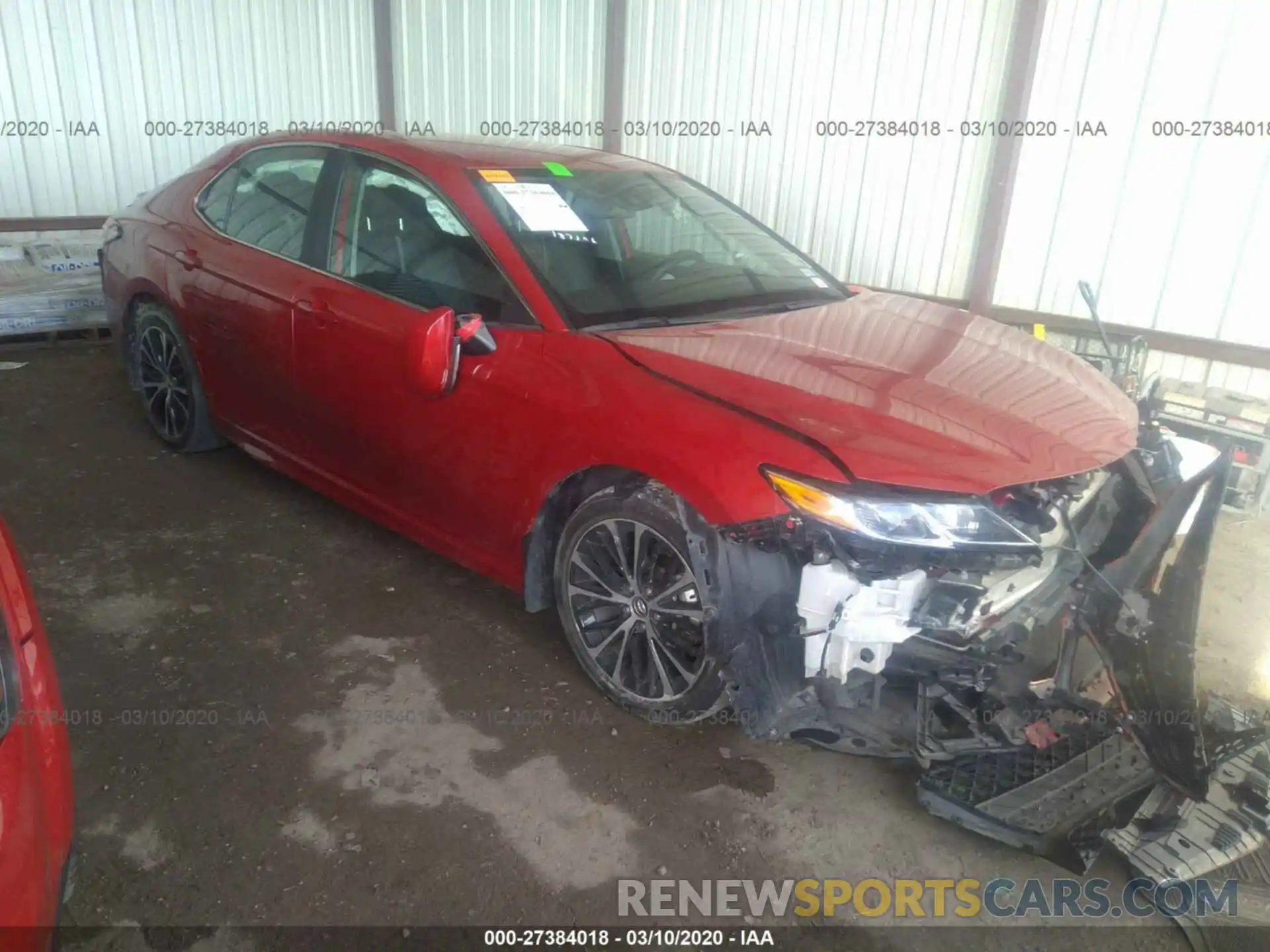 1 Photograph of a damaged car 4T1B11HK5KU187146 TOYOTA CAMRY 2019