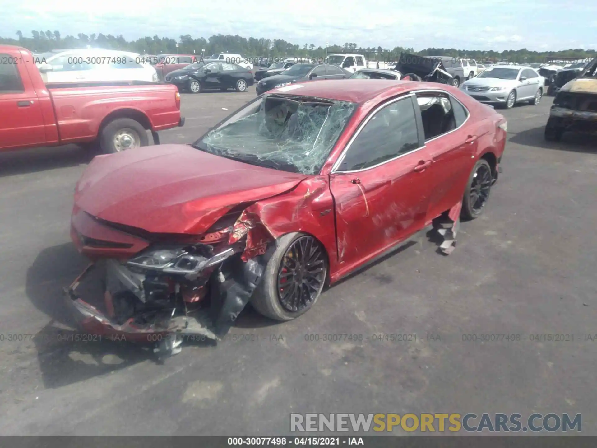 2 Photograph of a damaged car 4T1B11HK5KU187261 TOYOTA CAMRY 2019