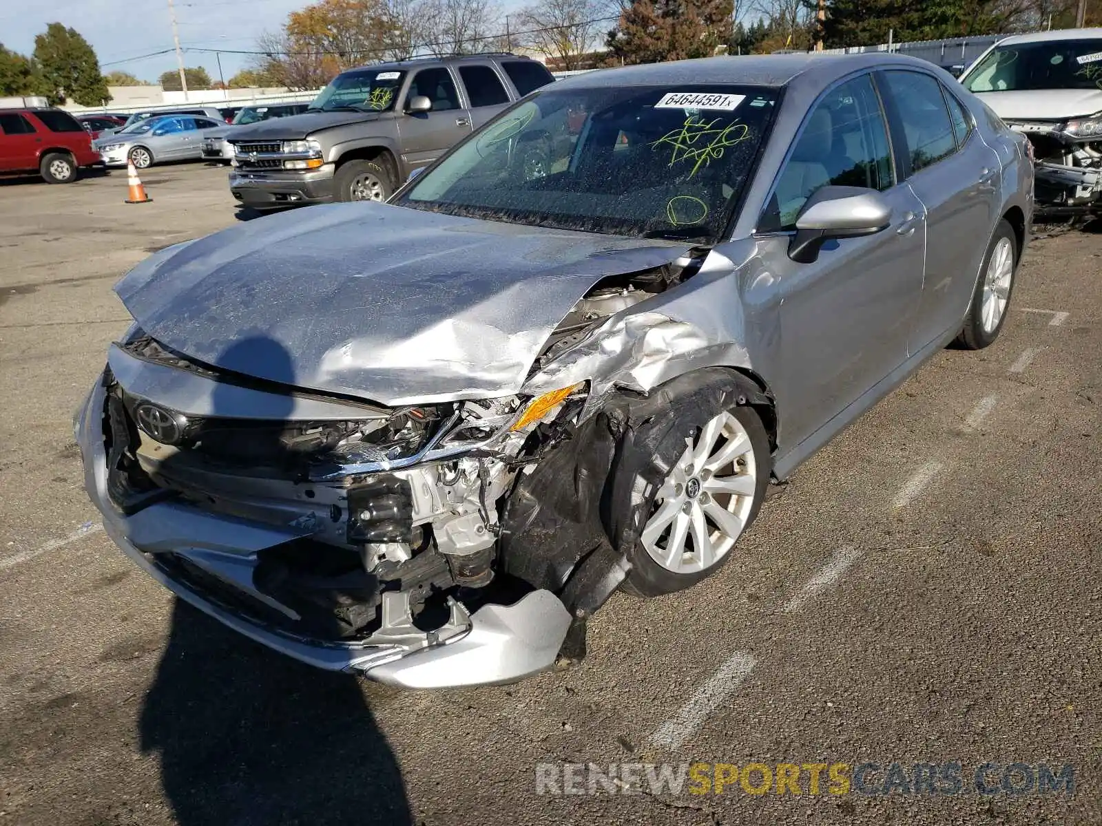 2 Photograph of a damaged car 4T1B11HK5KU188703 TOYOTA CAMRY 2019