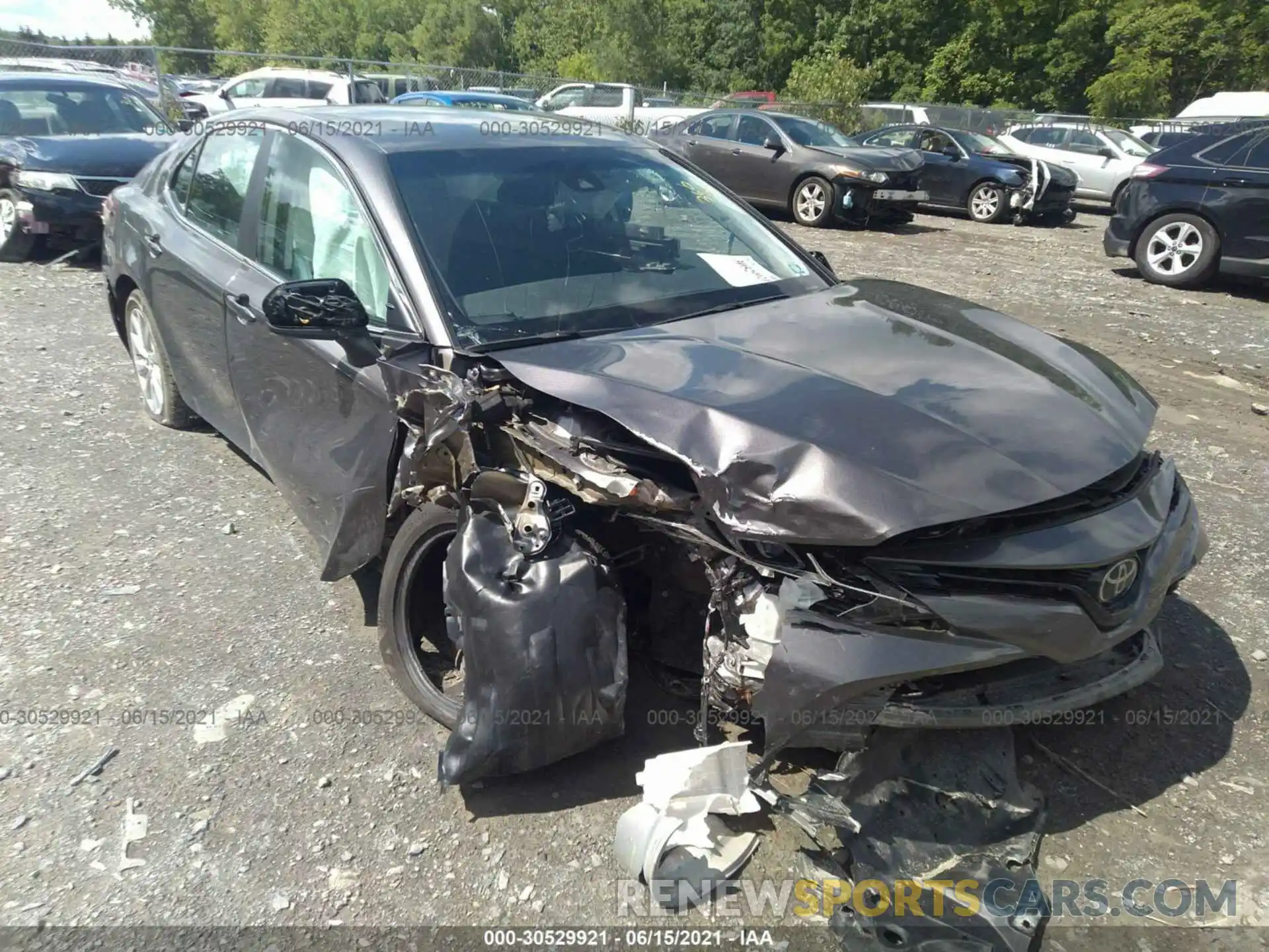 1 Photograph of a damaged car 4T1B11HK5KU195053 TOYOTA CAMRY 2019