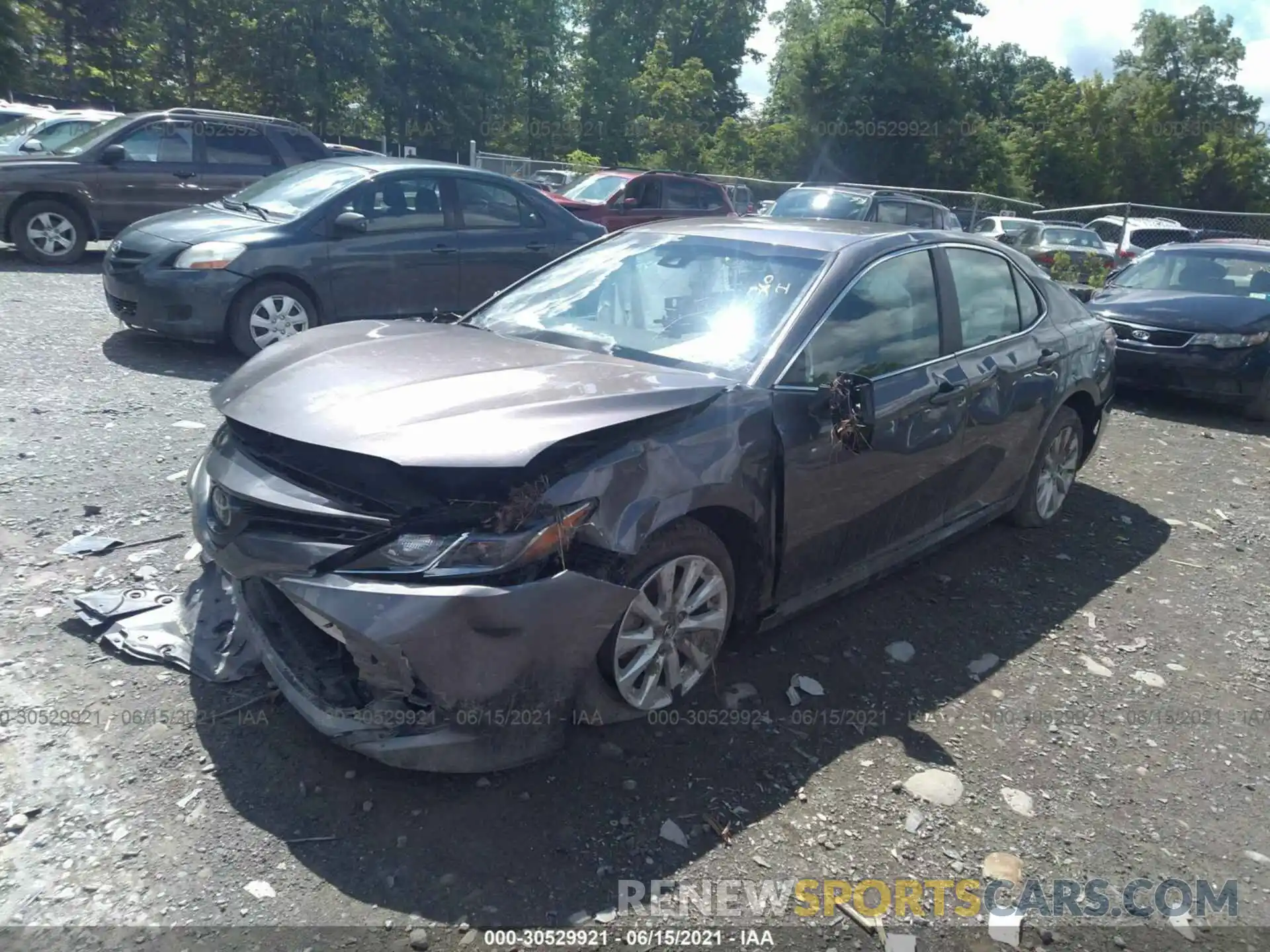 2 Photograph of a damaged car 4T1B11HK5KU195053 TOYOTA CAMRY 2019