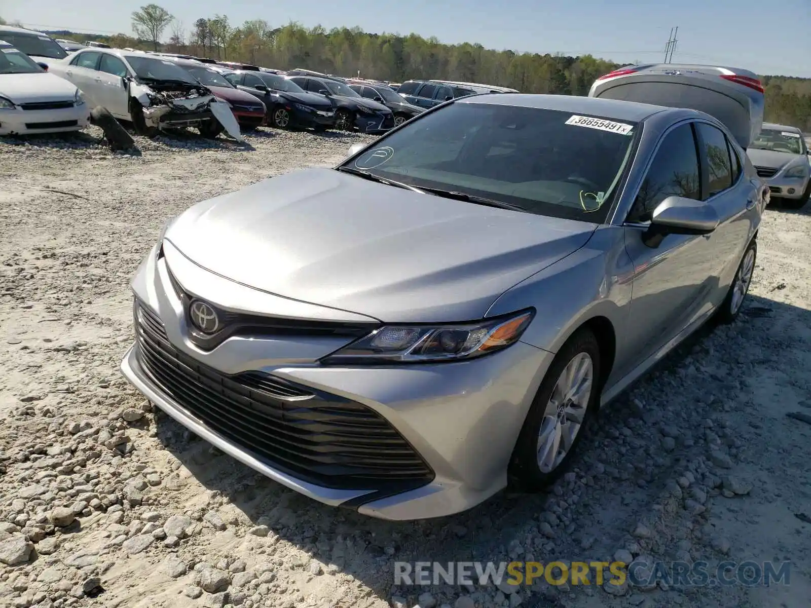 2 Photograph of a damaged car 4T1B11HK5KU196316 TOYOTA CAMRY 2019