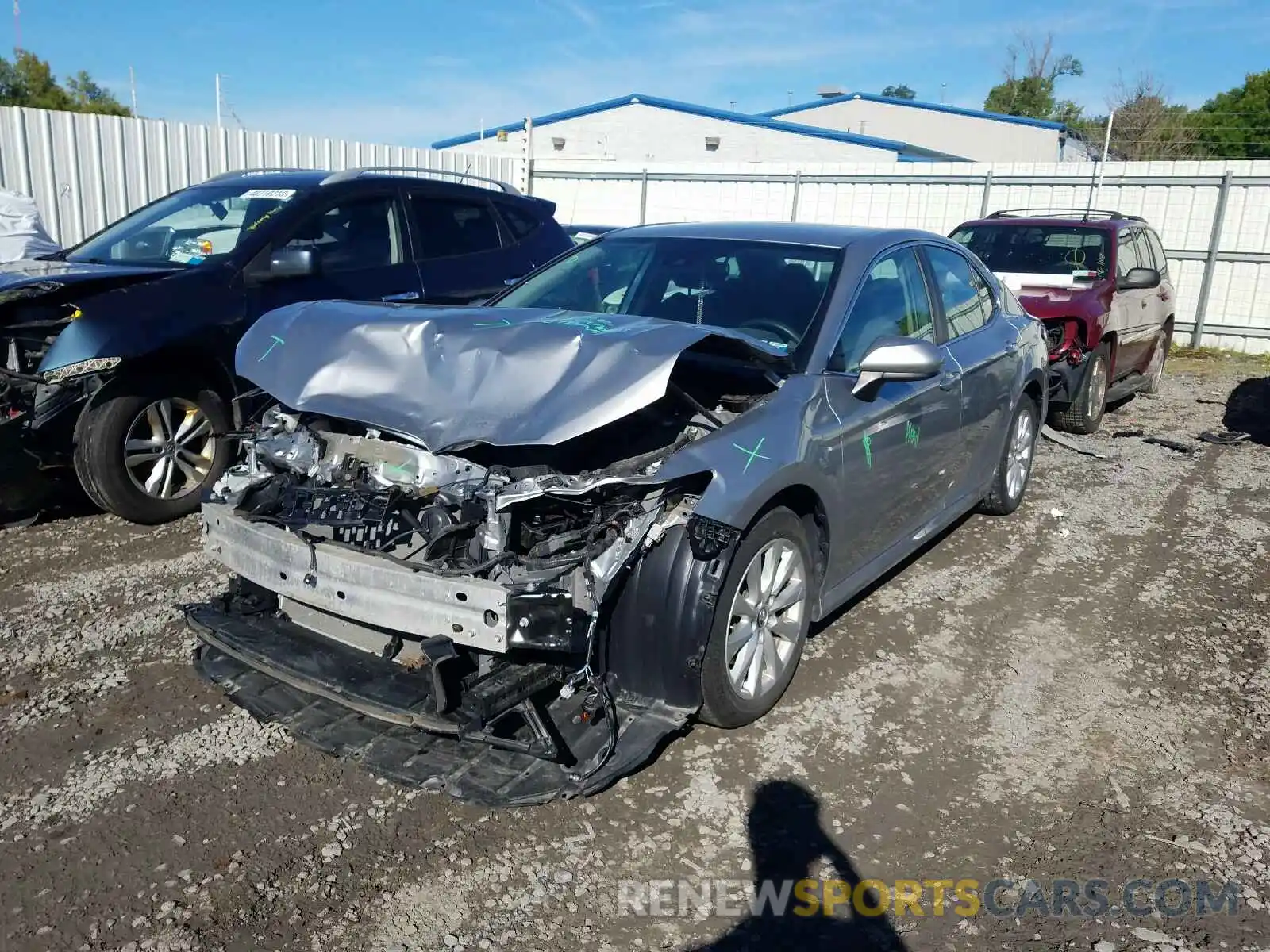 2 Photograph of a damaged car 4T1B11HK5KU201417 TOYOTA CAMRY 2019
