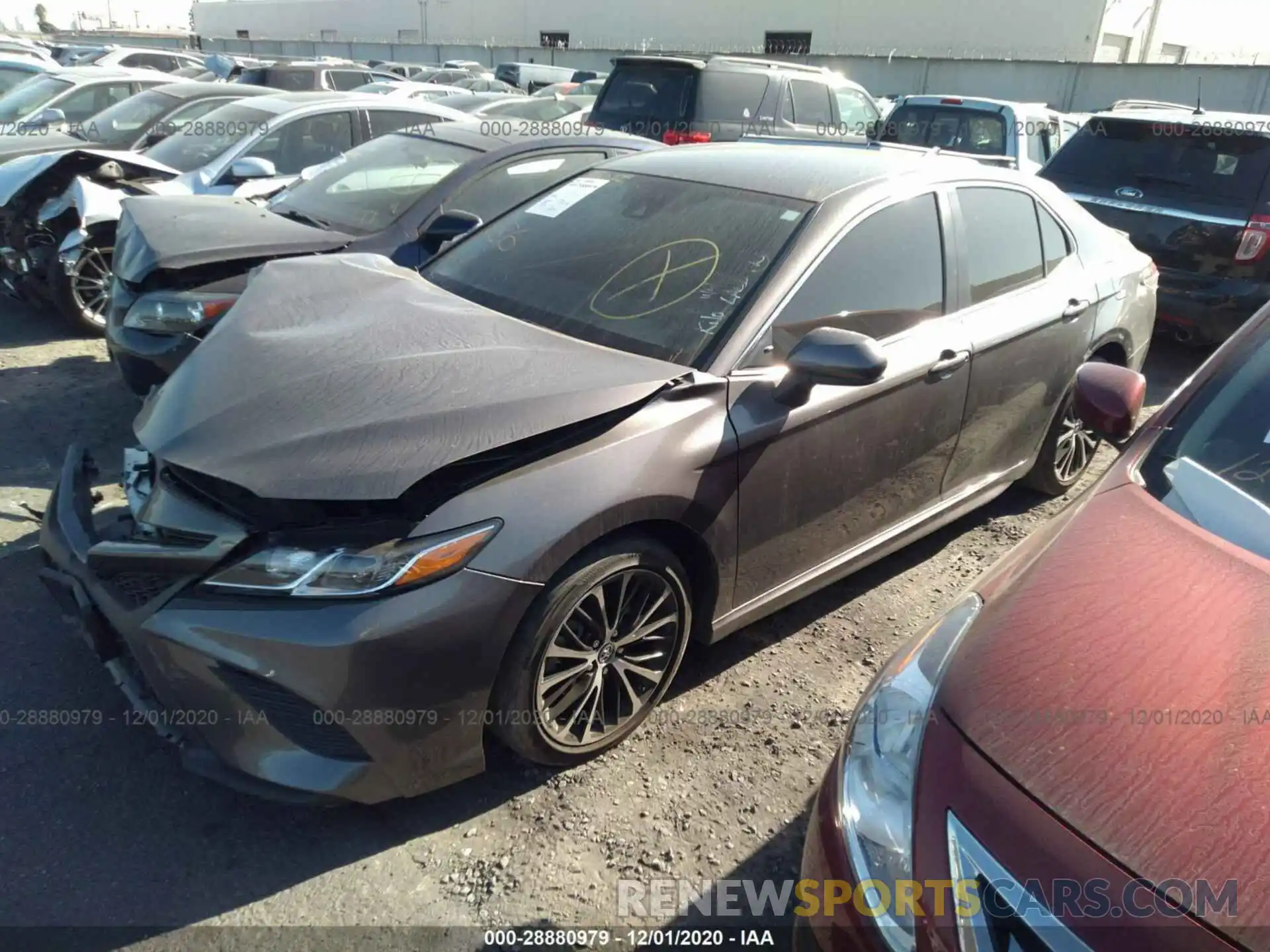 2 Photograph of a damaged car 4T1B11HK5KU202762 TOYOTA CAMRY 2019