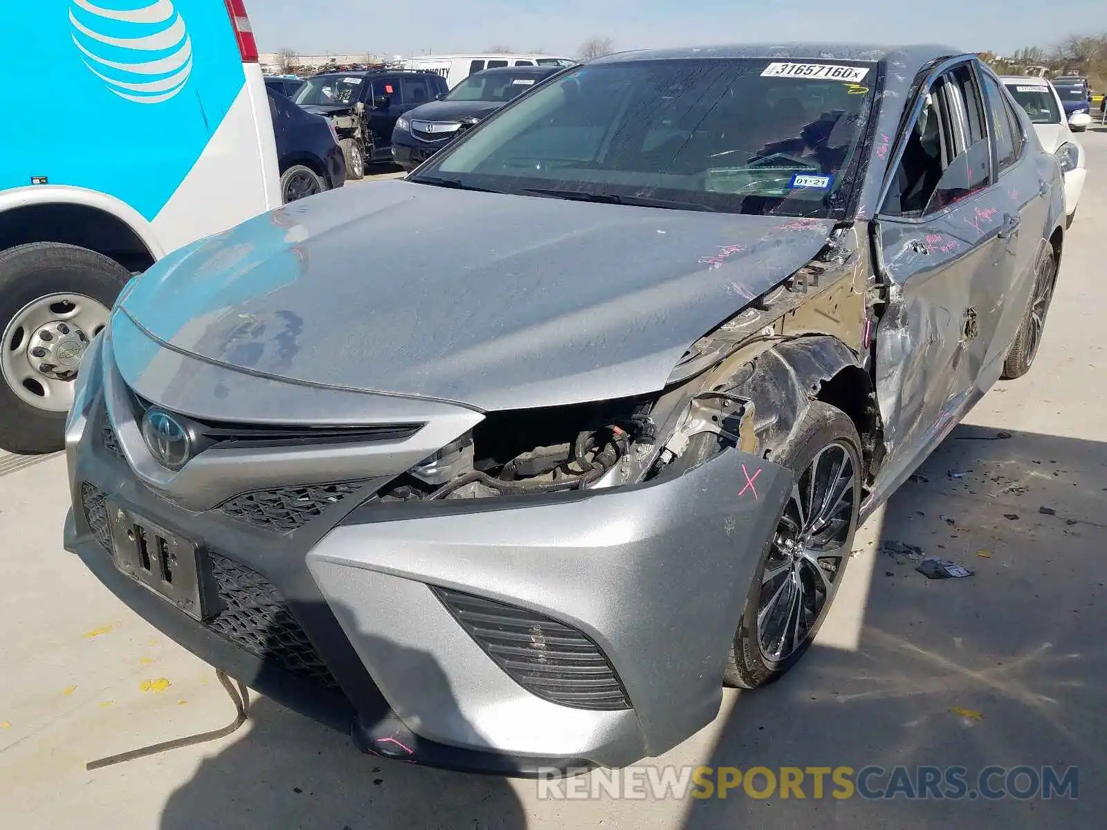 2 Photograph of a damaged car 4T1B11HK5KU210456 TOYOTA CAMRY 2019