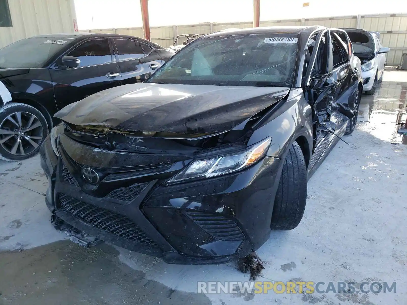 2 Photograph of a damaged car 4T1B11HK5KU218346 TOYOTA CAMRY 2019