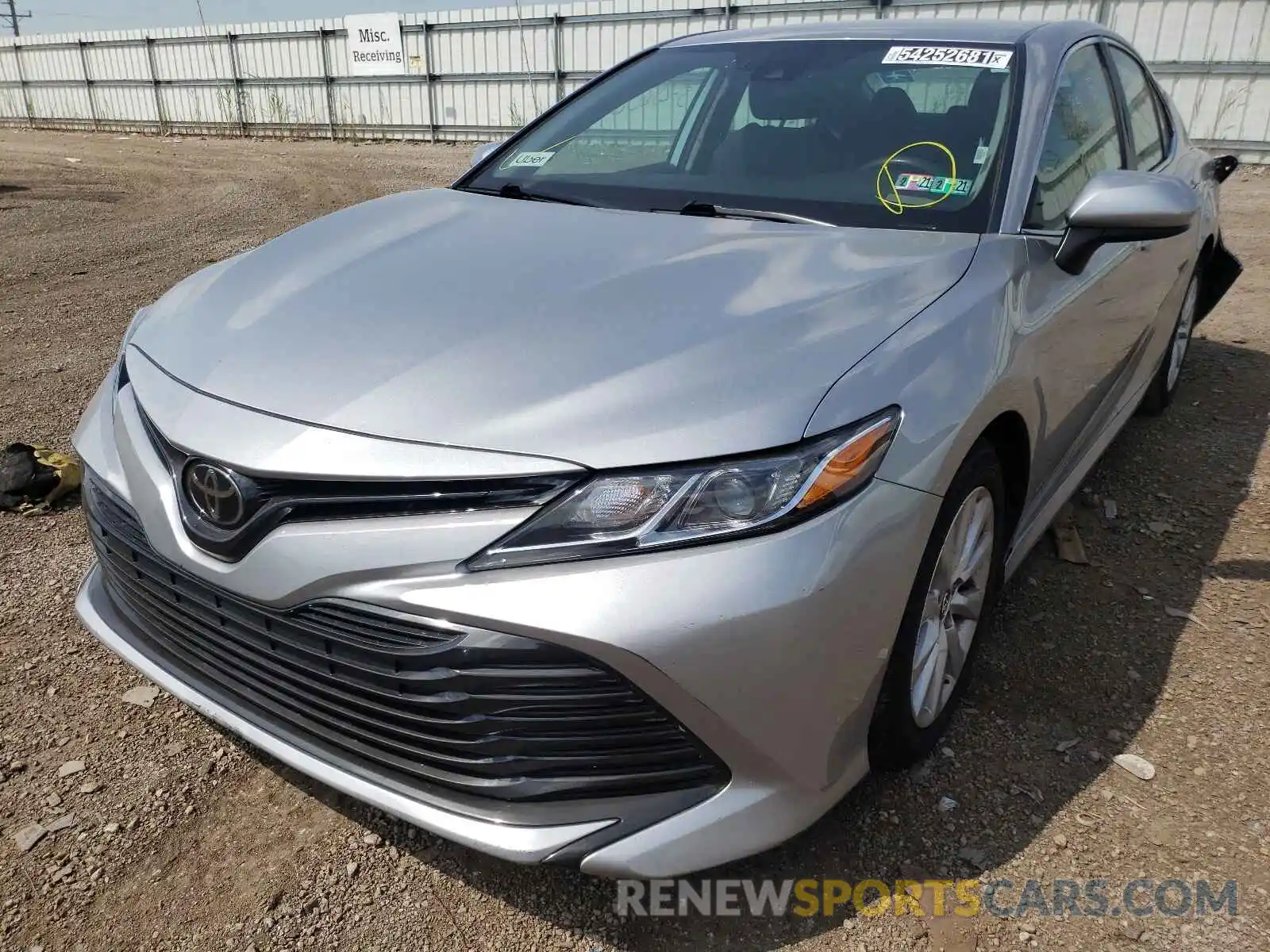 2 Photograph of a damaged car 4T1B11HK5KU231579 TOYOTA CAMRY 2019