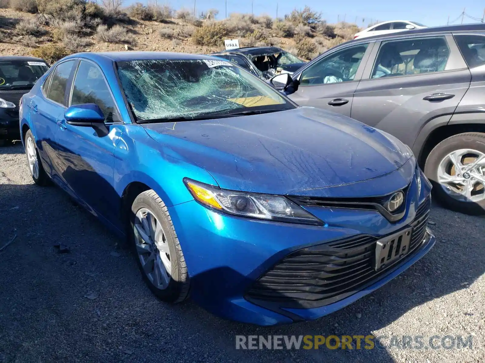 1 Photograph of a damaged car 4T1B11HK5KU237852 TOYOTA CAMRY 2019