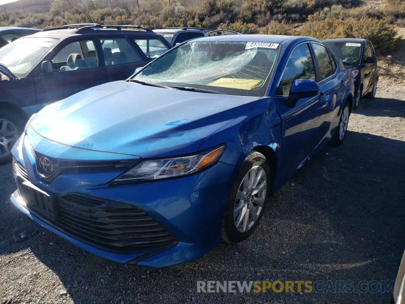 2 Photograph of a damaged car 4T1B11HK5KU237852 TOYOTA CAMRY 2019