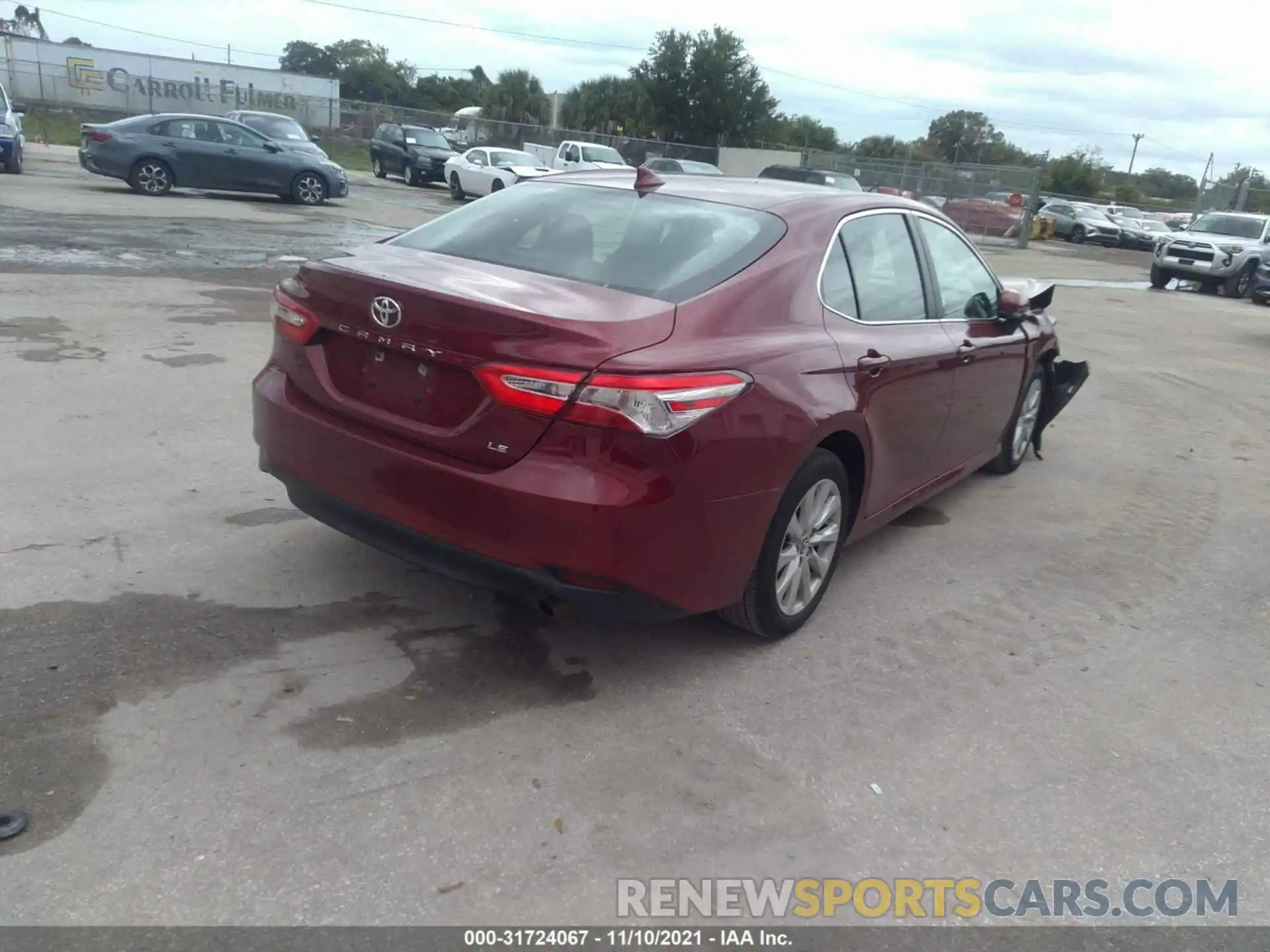 4 Photograph of a damaged car 4T1B11HK5KU256532 TOYOTA CAMRY 2019