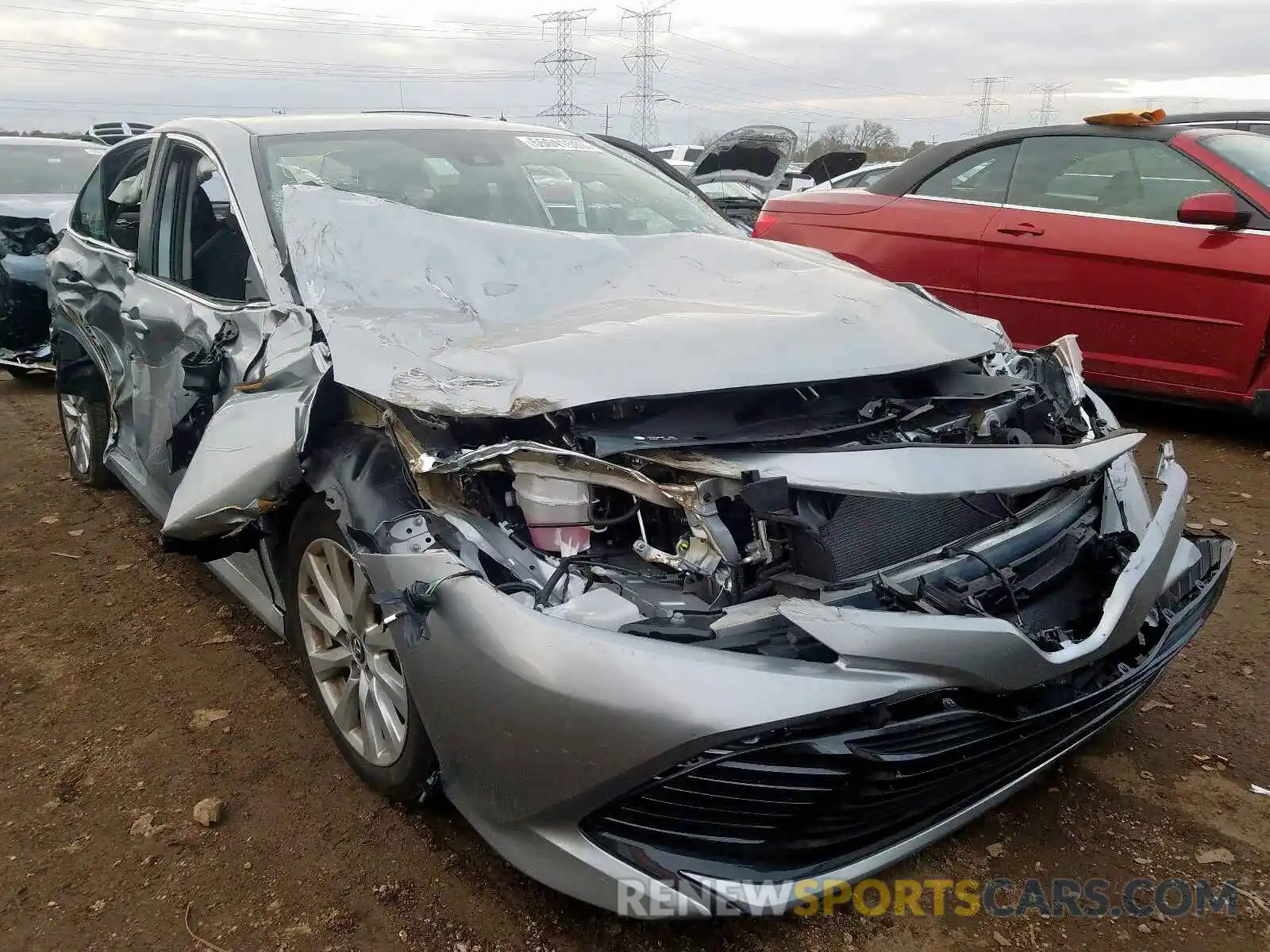 1 Photograph of a damaged car 4T1B11HK5KU257275 TOYOTA CAMRY 2019