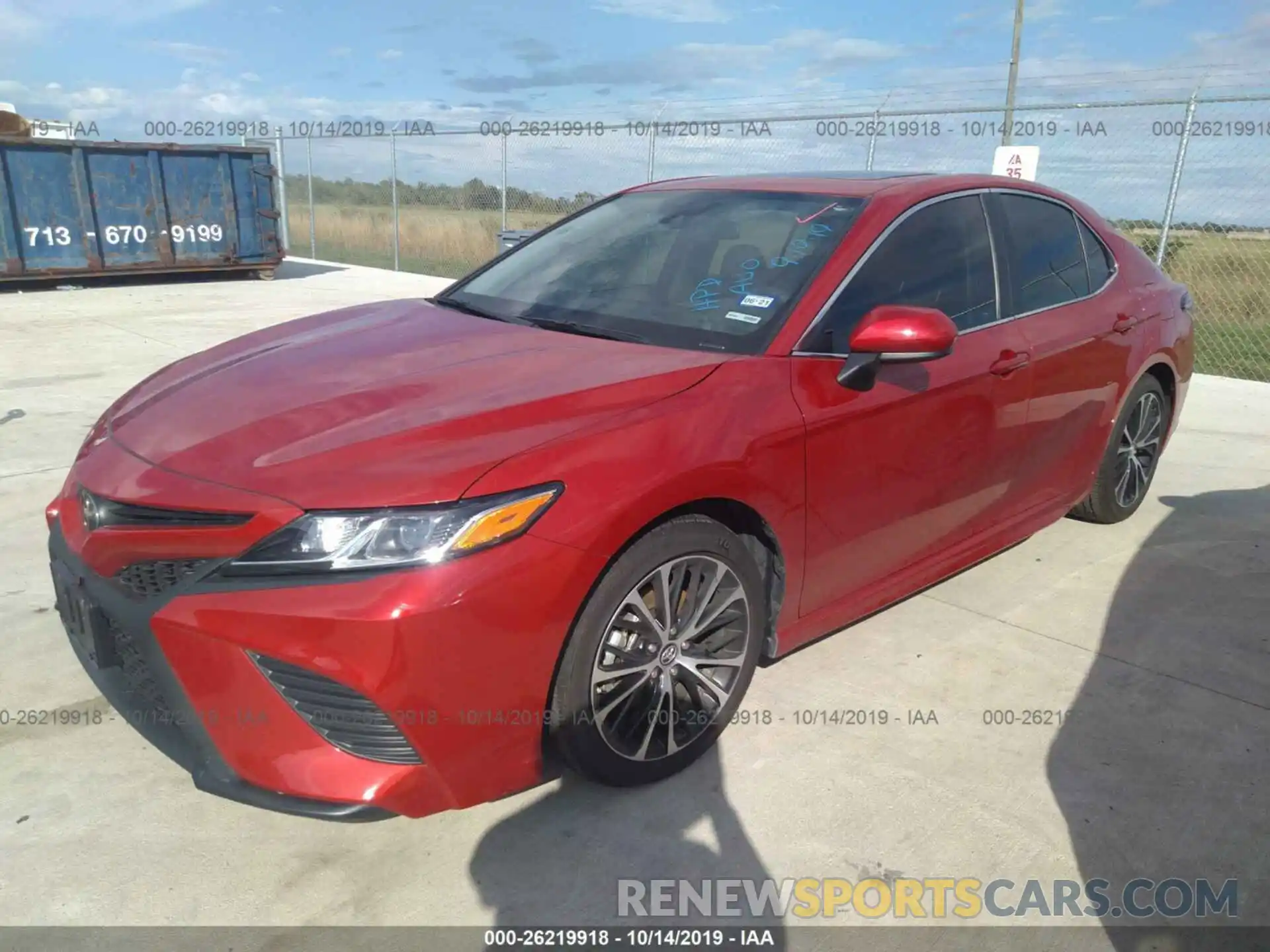 2 Photograph of a damaged car 4T1B11HK5KU260497 TOYOTA CAMRY 2019