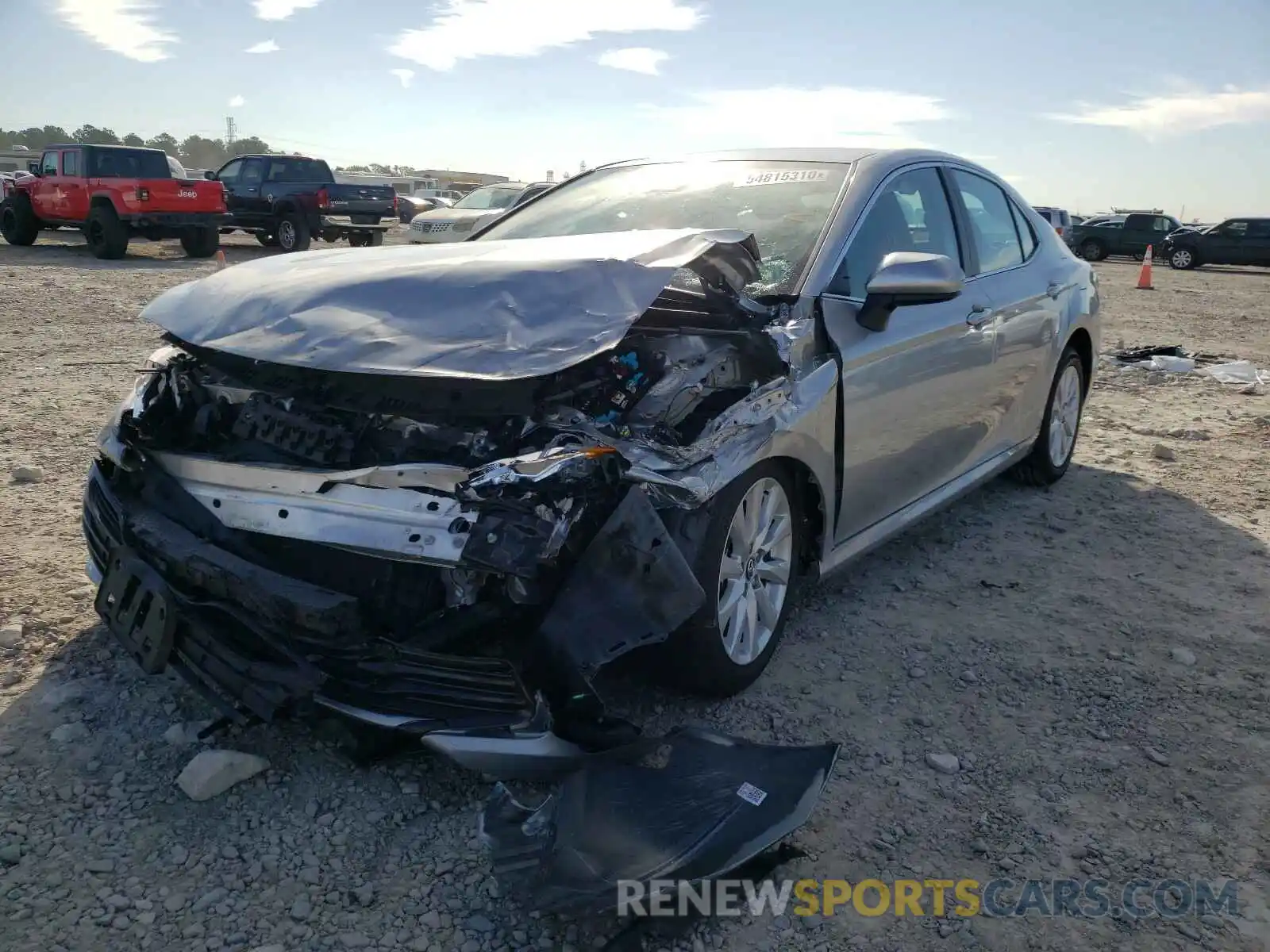 2 Photograph of a damaged car 4T1B11HK5KU267689 TOYOTA CAMRY 2019