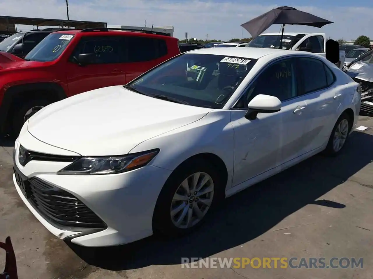 2 Photograph of a damaged car 4T1B11HK5KU269555 TOYOTA CAMRY 2019