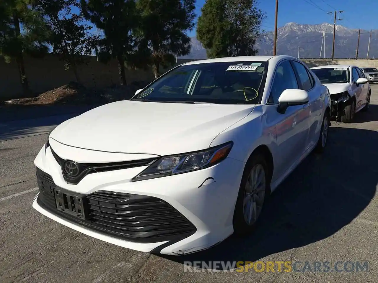 2 Photograph of a damaged car 4T1B11HK5KU270401 TOYOTA CAMRY 2019