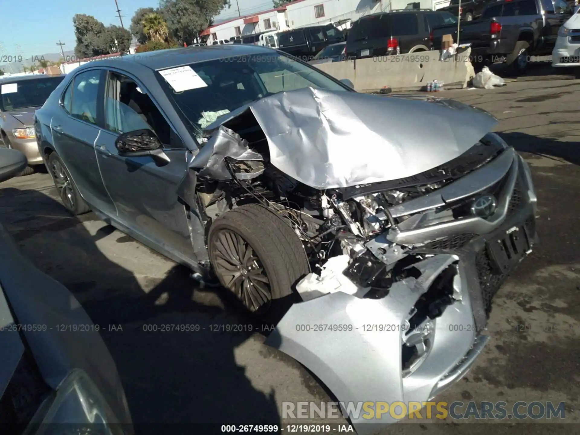 1 Photograph of a damaged car 4T1B11HK5KU274383 TOYOTA CAMRY 2019