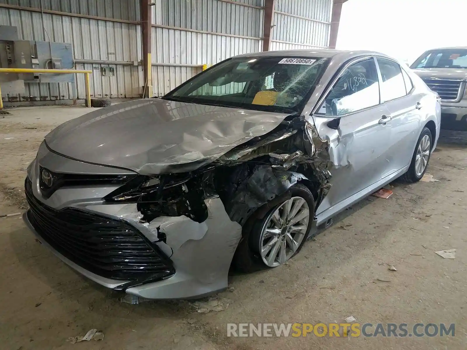2 Photograph of a damaged car 4T1B11HK5KU286811 TOYOTA CAMRY 2019