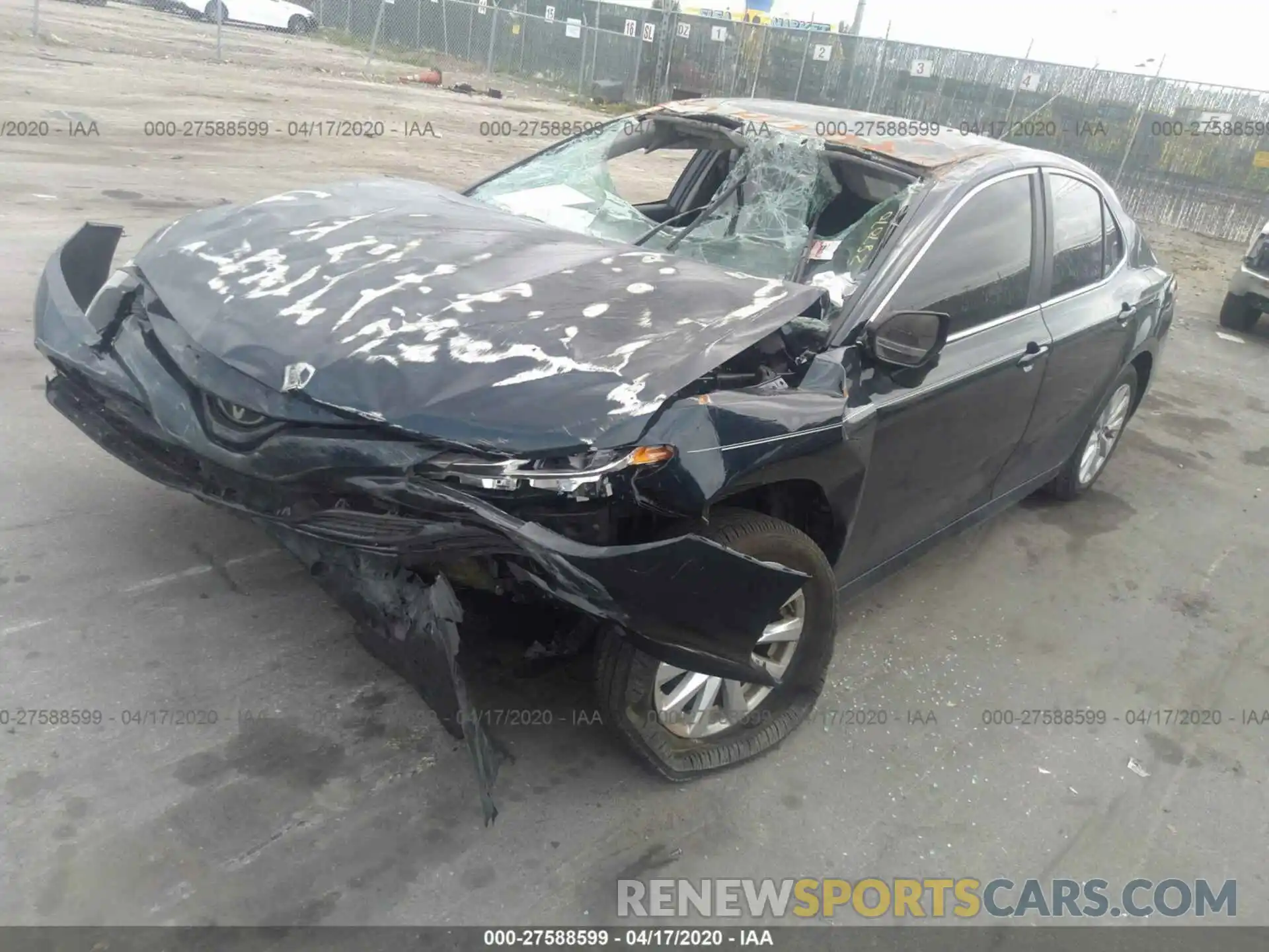 2 Photograph of a damaged car 4T1B11HK5KU287070 TOYOTA CAMRY 2019