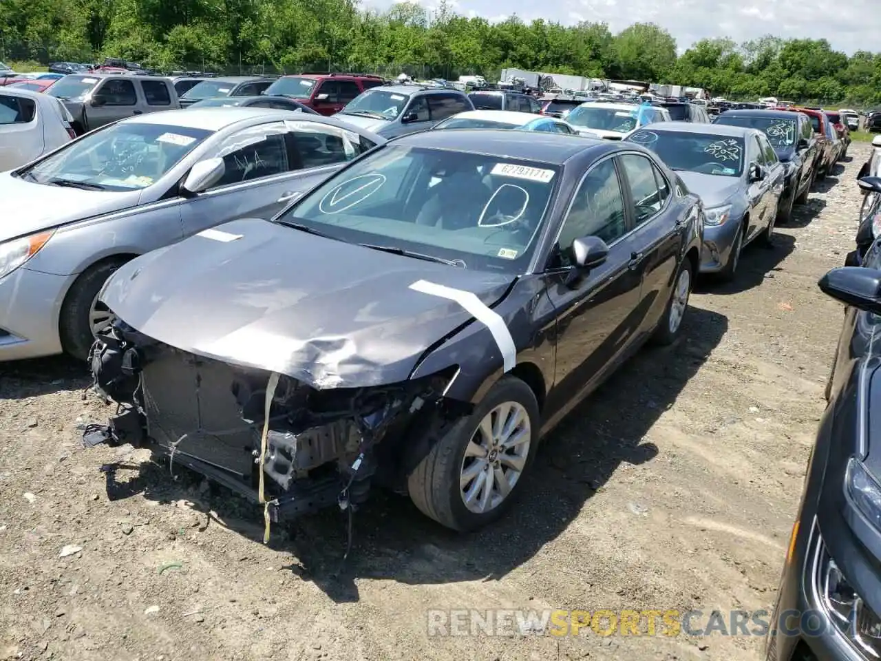 2 Photograph of a damaged car 4T1B11HK5KU679594 TOYOTA CAMRY 2019