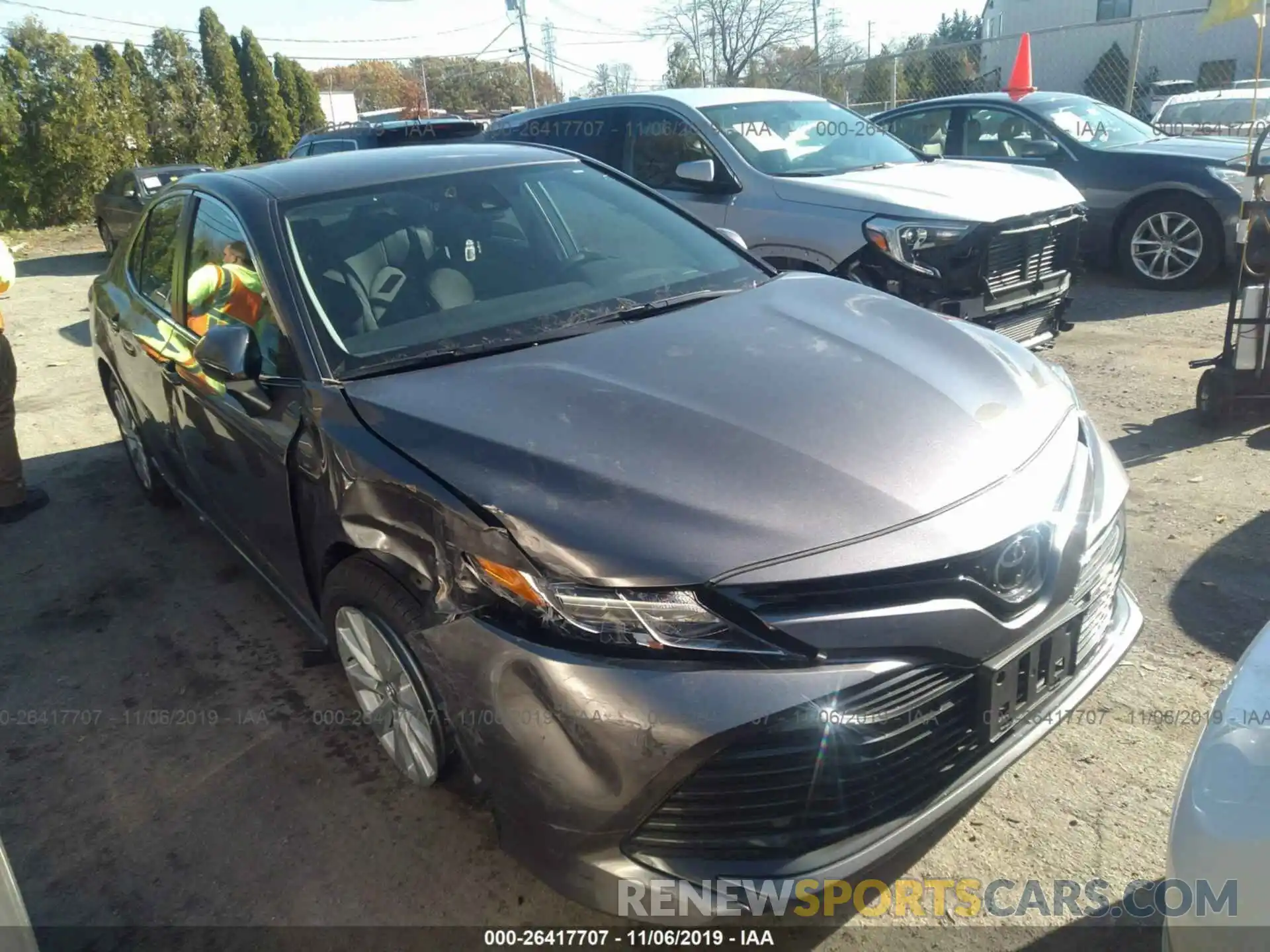 1 Photograph of a damaged car 4T1B11HK5KU684035 TOYOTA CAMRY 2019