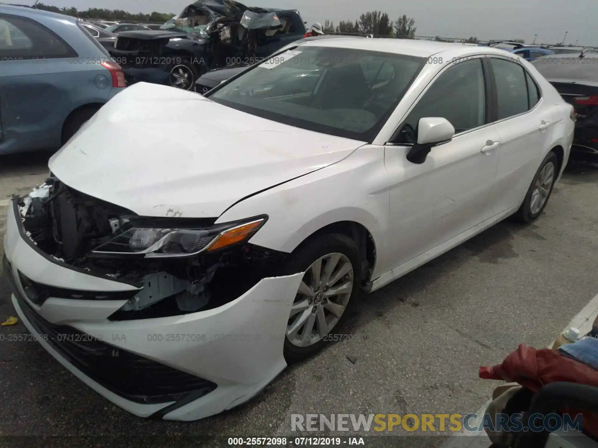 2 Photograph of a damaged car 4T1B11HK5KU685377 TOYOTA CAMRY 2019