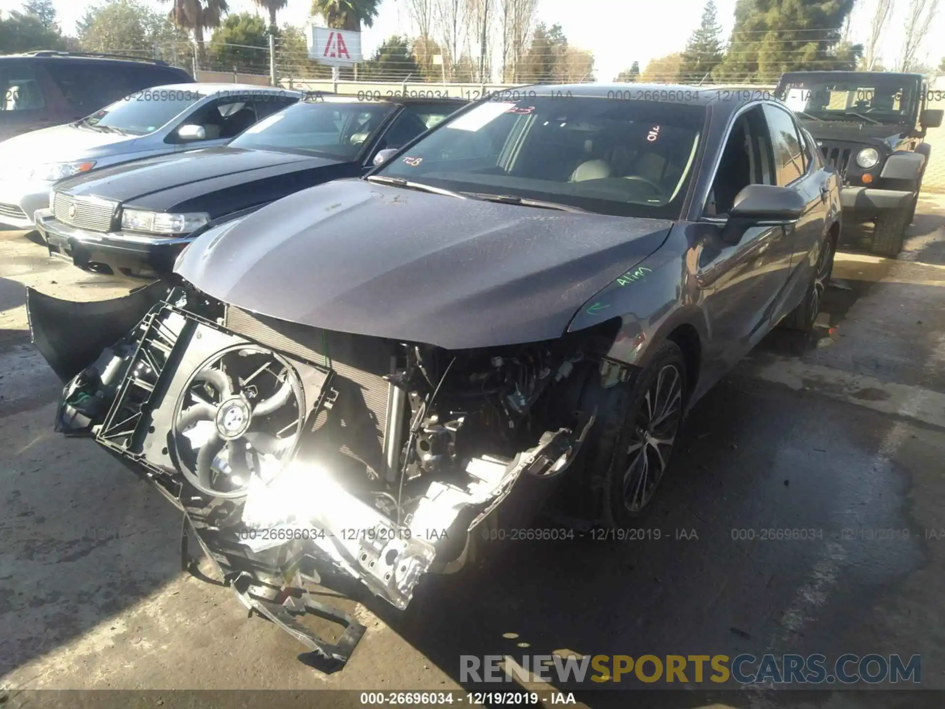 2 Photograph of a damaged car 4T1B11HK5KU687131 TOYOTA CAMRY 2019