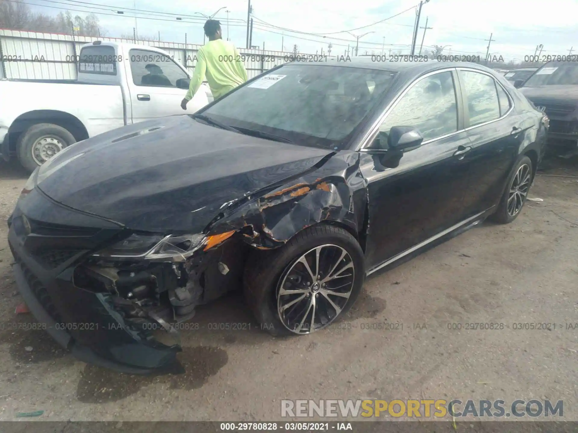 2 Photograph of a damaged car 4T1B11HK5KU691955 TOYOTA CAMRY 2019