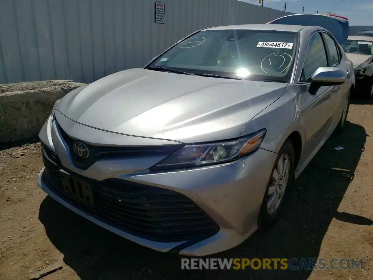 2 Photograph of a damaged car 4T1B11HK5KU701416 TOYOTA CAMRY 2019