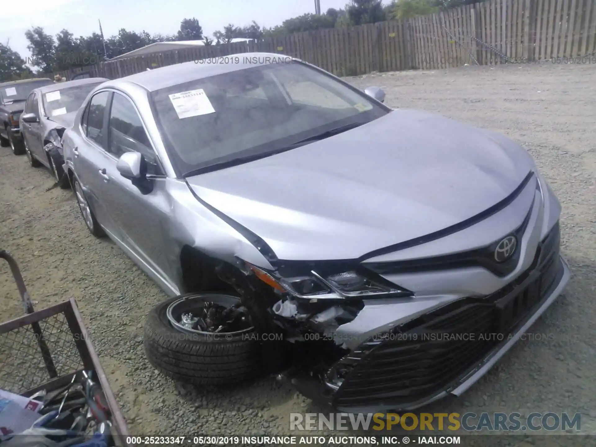 1 Photograph of a damaged car 4T1B11HK5KU707832 TOYOTA CAMRY 2019