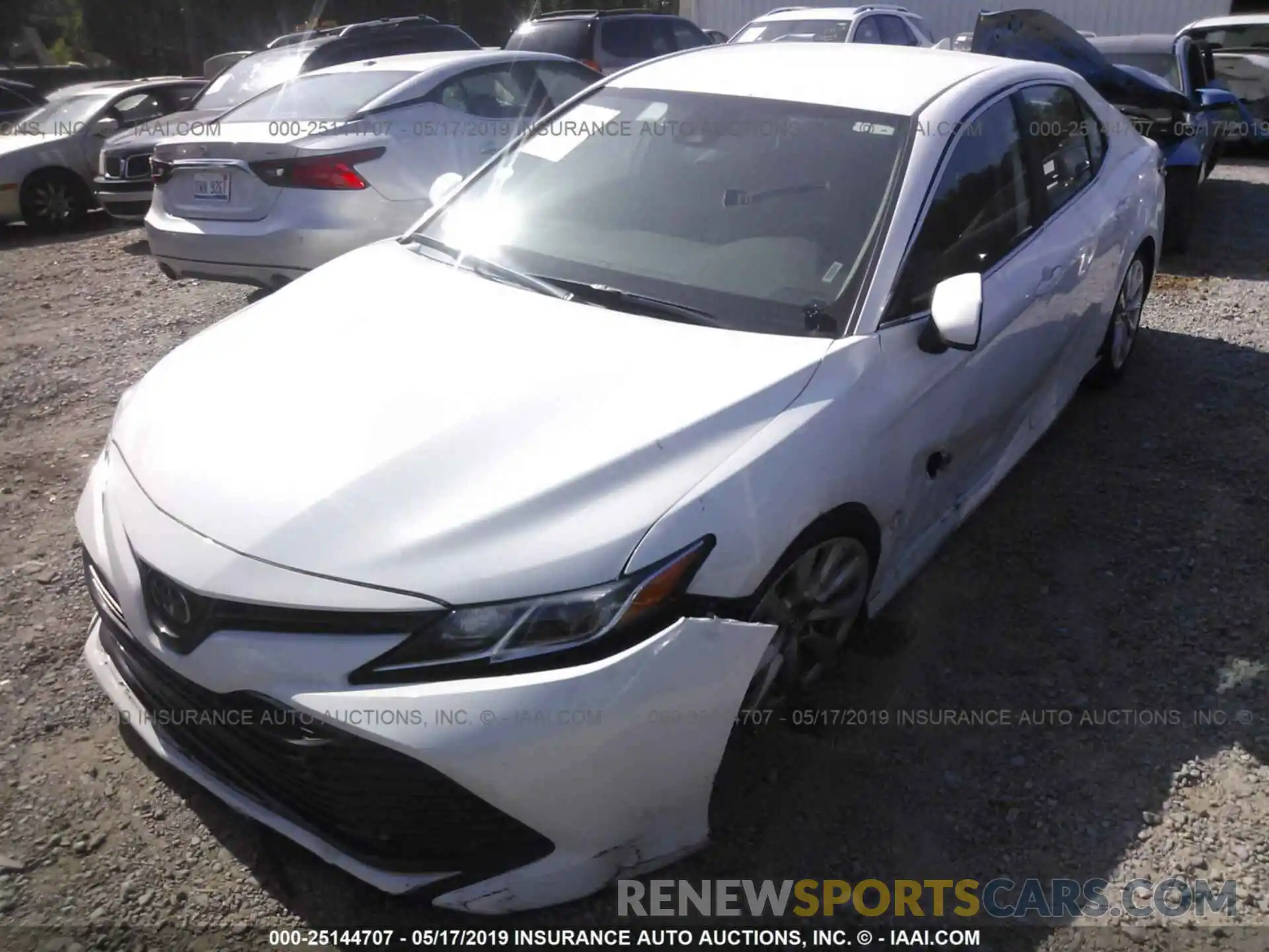 2 Photograph of a damaged car 4T1B11HK5KU709113 TOYOTA CAMRY 2019