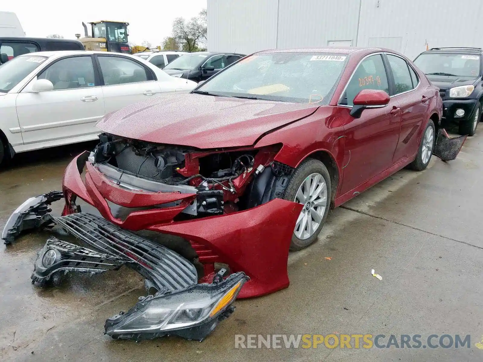 2 Photograph of a damaged car 4T1B11HK5KU713453 TOYOTA CAMRY 2019