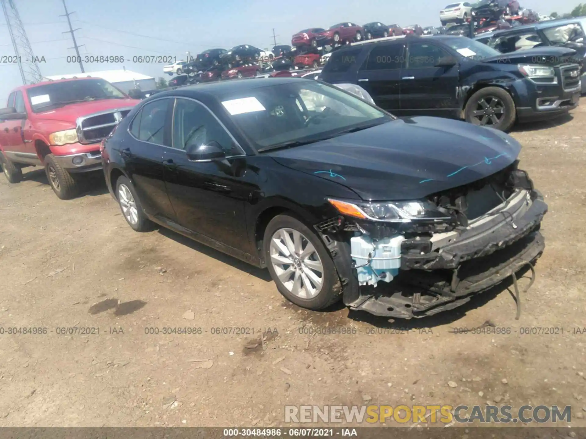 1 Photograph of a damaged car 4T1B11HK5KU714554 TOYOTA CAMRY 2019