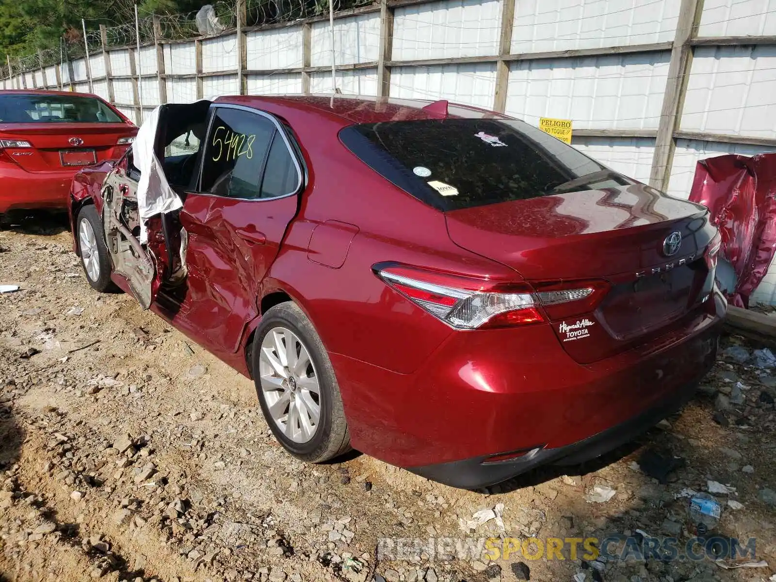 3 Photograph of a damaged car 4T1B11HK5KU721049 TOYOTA CAMRY 2019